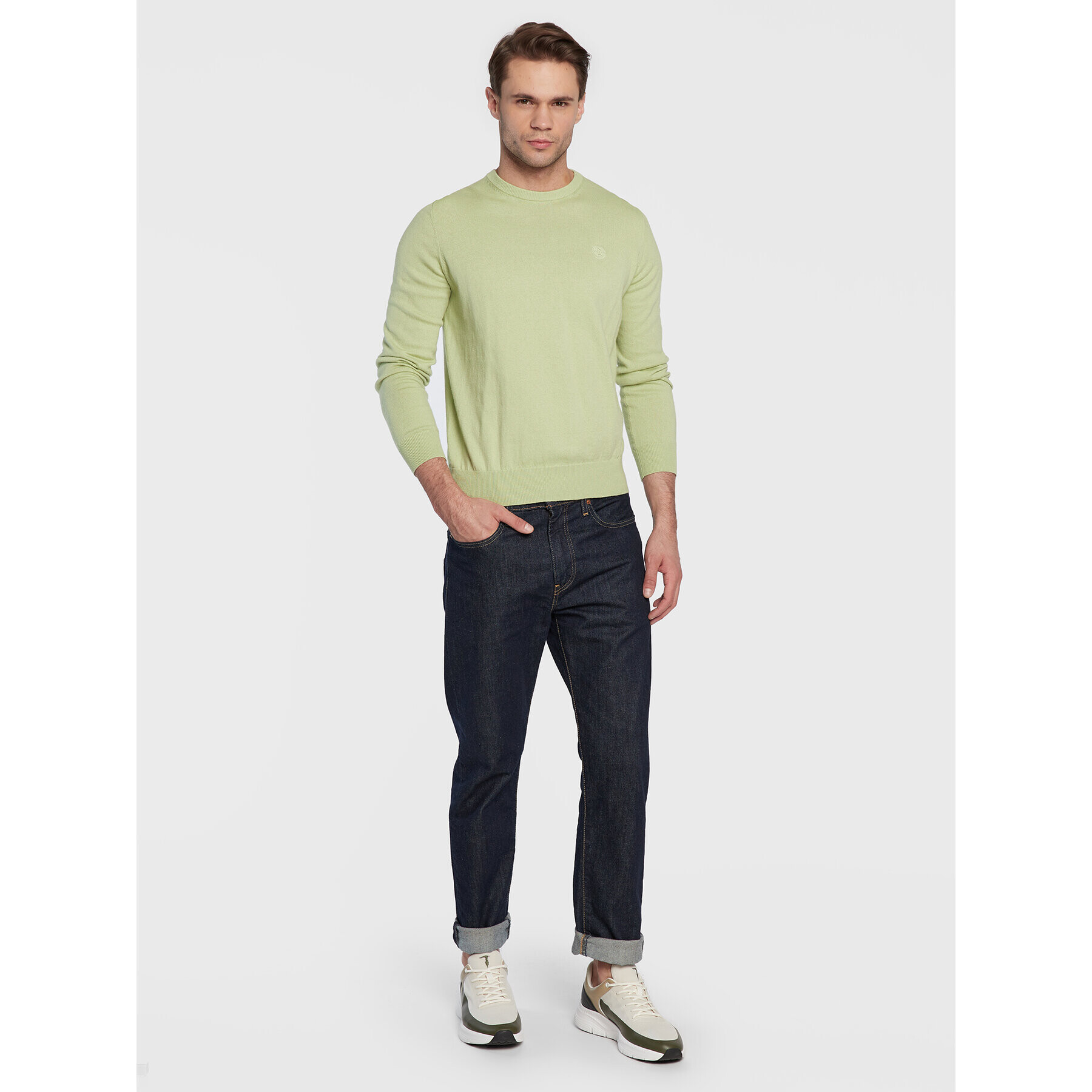 North Sails Пуловер 699500 Зелен Regular Fit - Pepit.bg