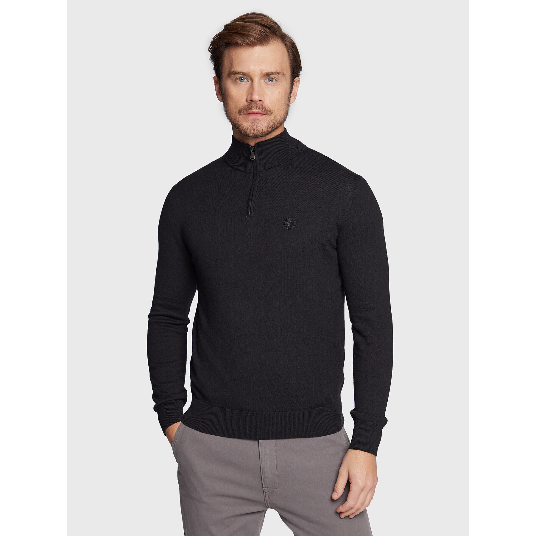 North Sails Пуловер 699502 Черен Regular Fit - Pepit.bg