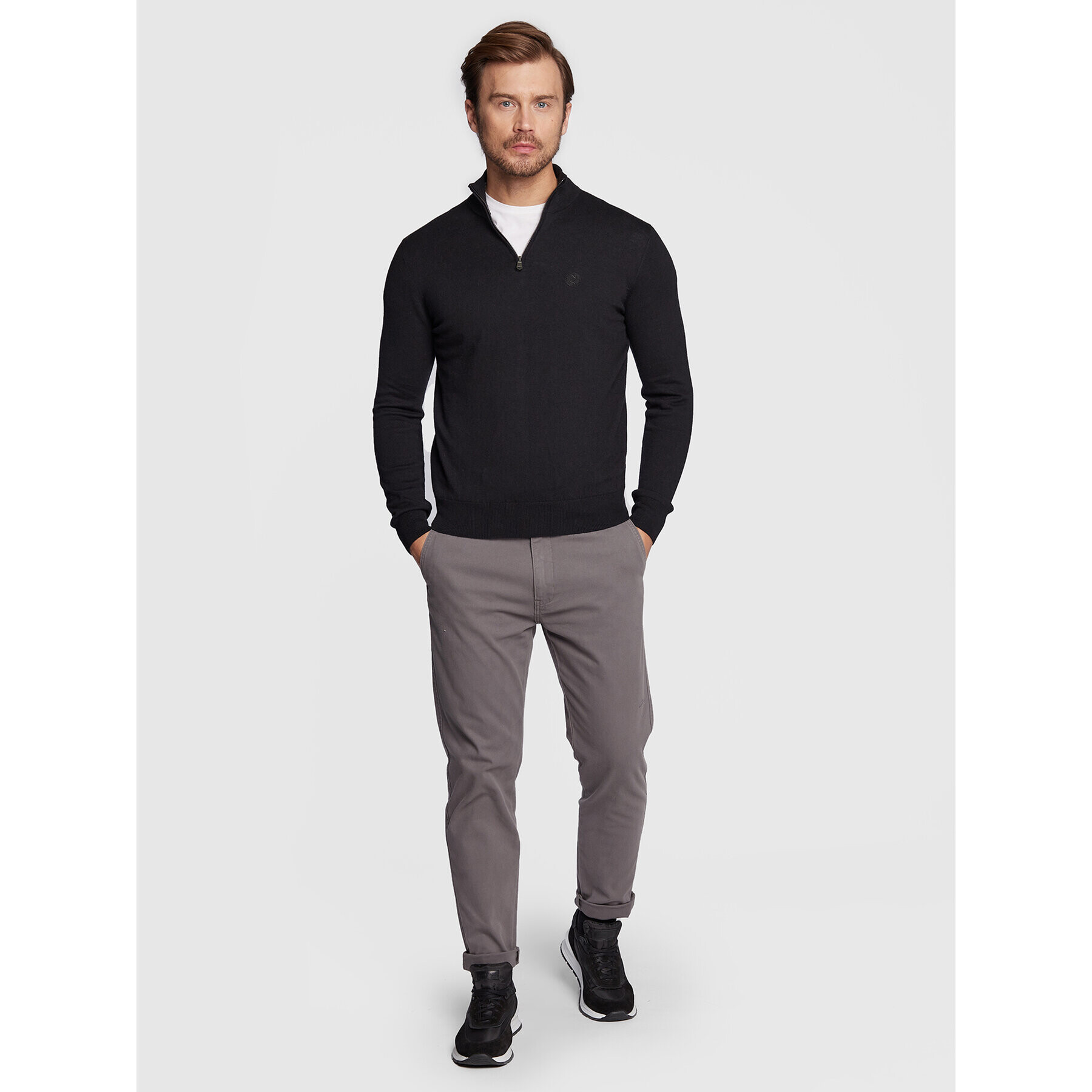 North Sails Пуловер 699502 Черен Regular Fit - Pepit.bg