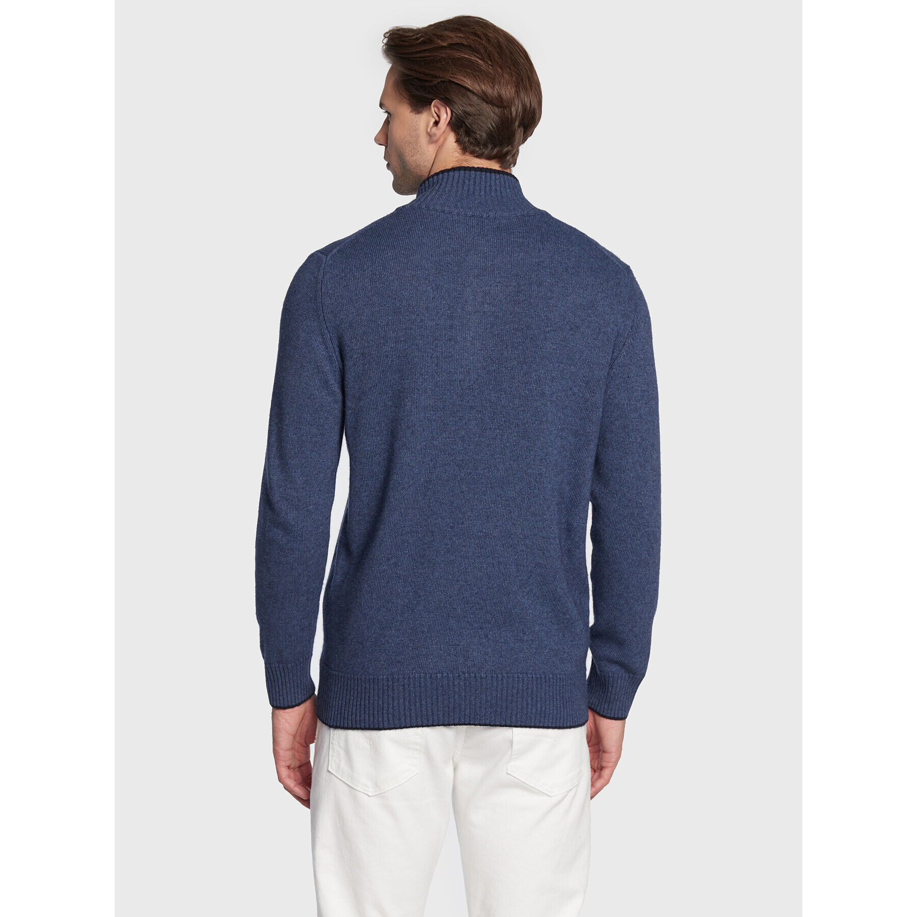 North Sails Пуловер Half Button 699515 Син Regular Fit - Pepit.bg