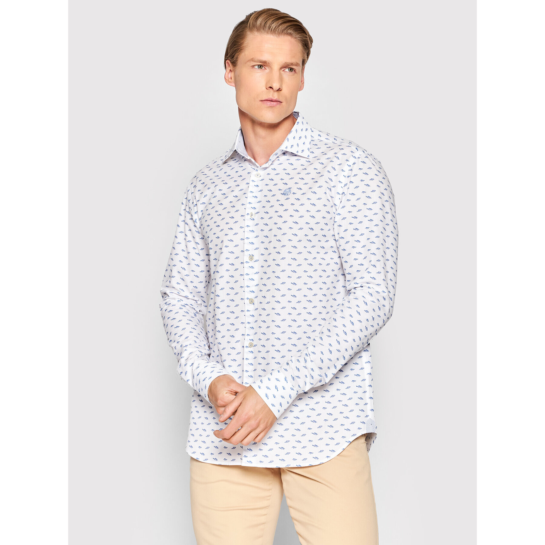 North Sails Риза 664098 Бял Regular Fit - Pepit.bg