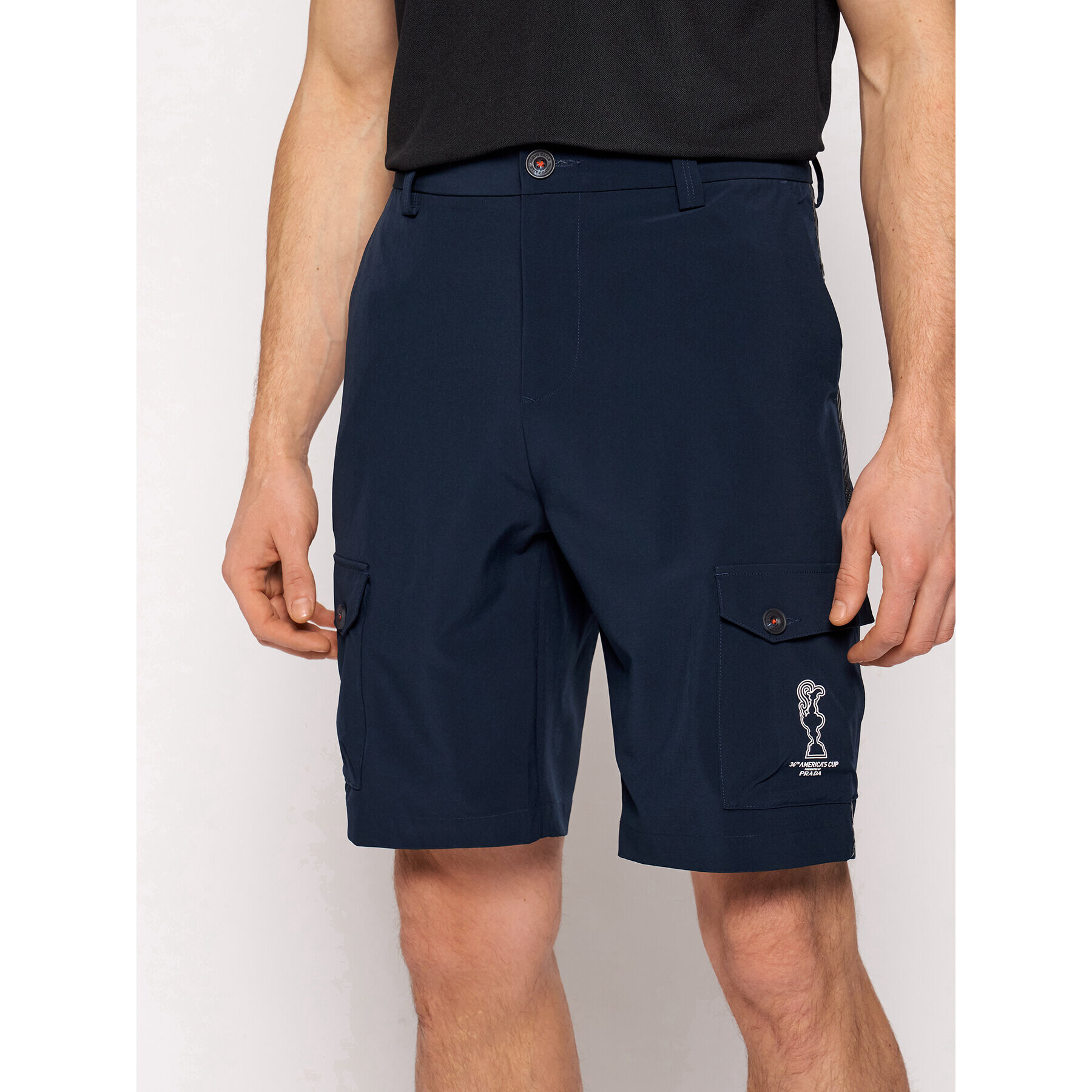 North Sails Шорти от плат PRADA Cargo 454001 Тъмносин Regular Fit - Pepit.bg