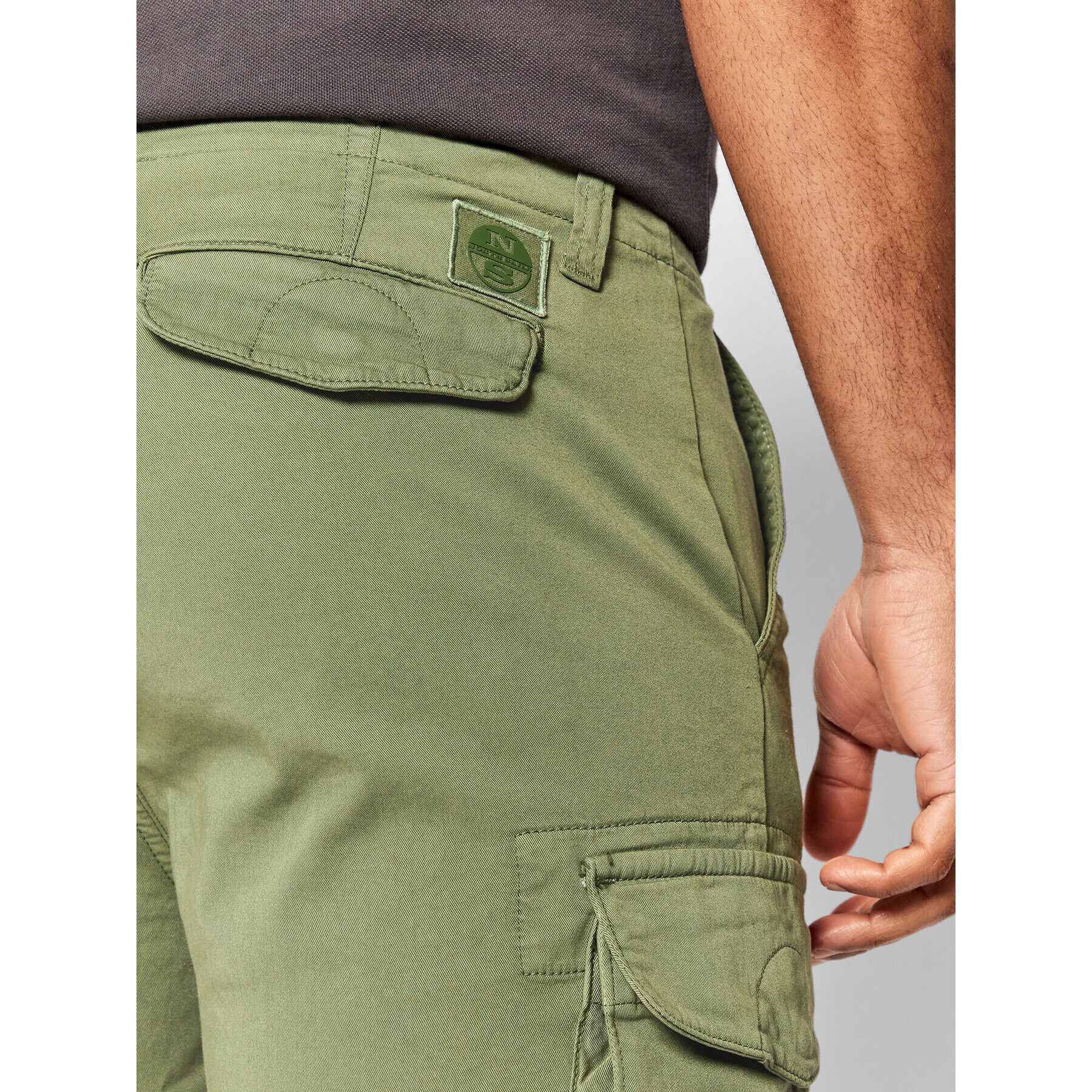 North Sails Шорти от плат Ranger 1937 672952 Зелен Regular Fit - Pepit.bg