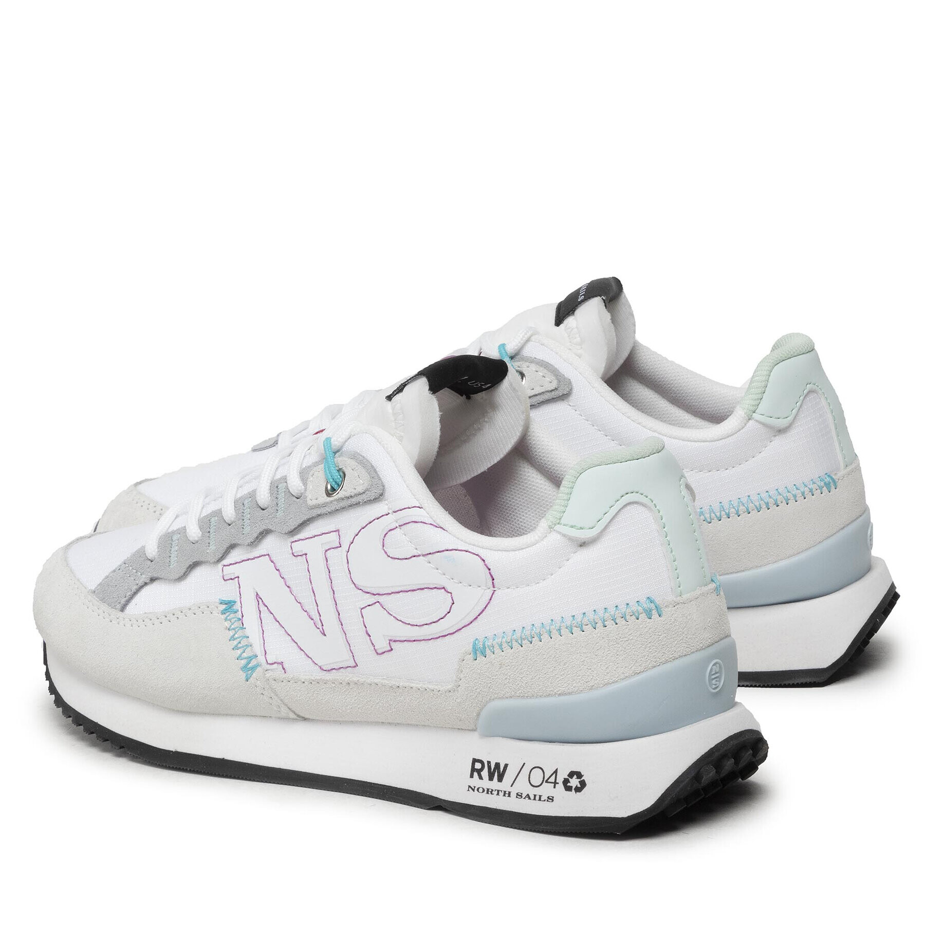 North Sails Сникърси Hitch RW-04 Brink 061 Бял - Pepit.bg