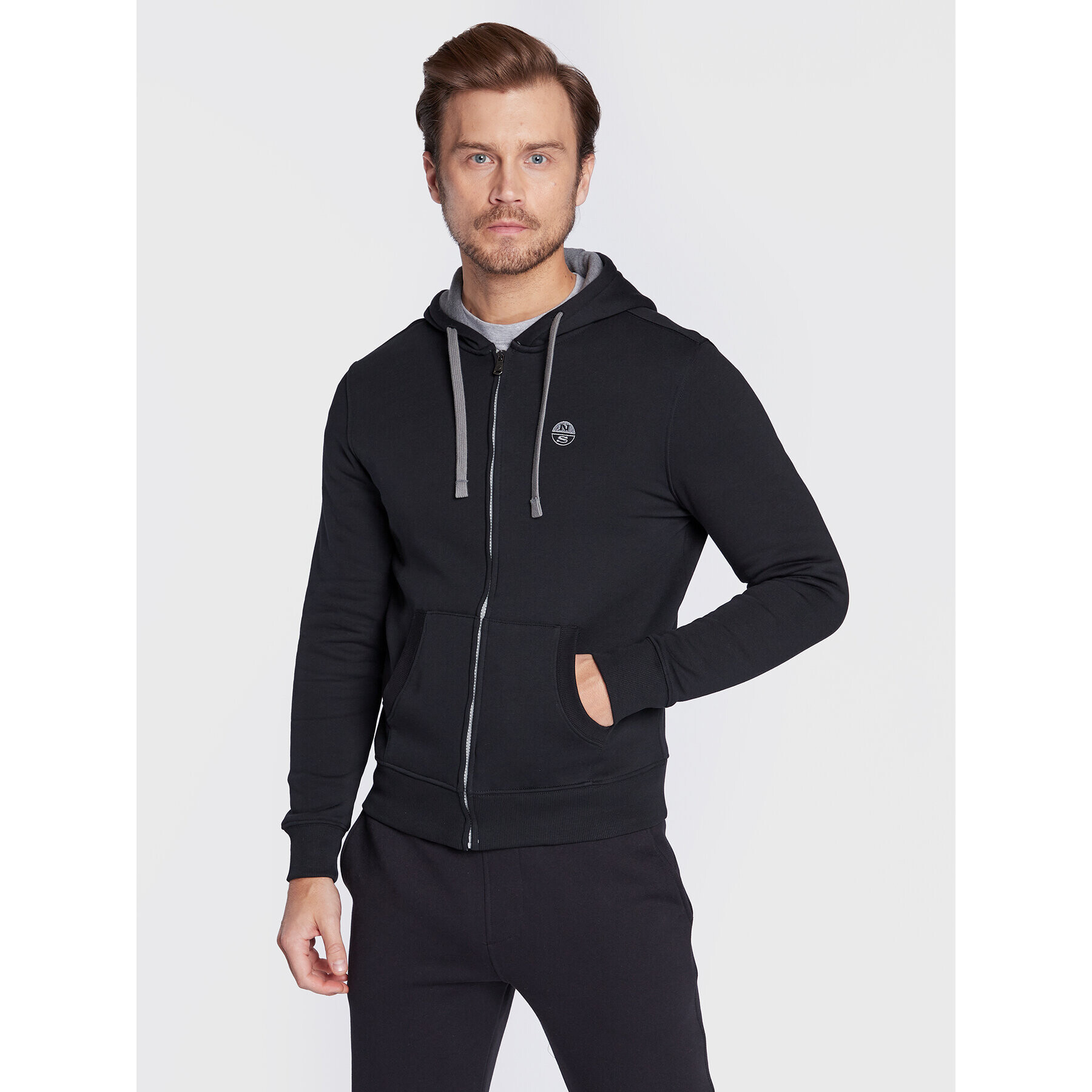 North Sails Суитшърт 691032 Черен Regular Fit - Pepit.bg