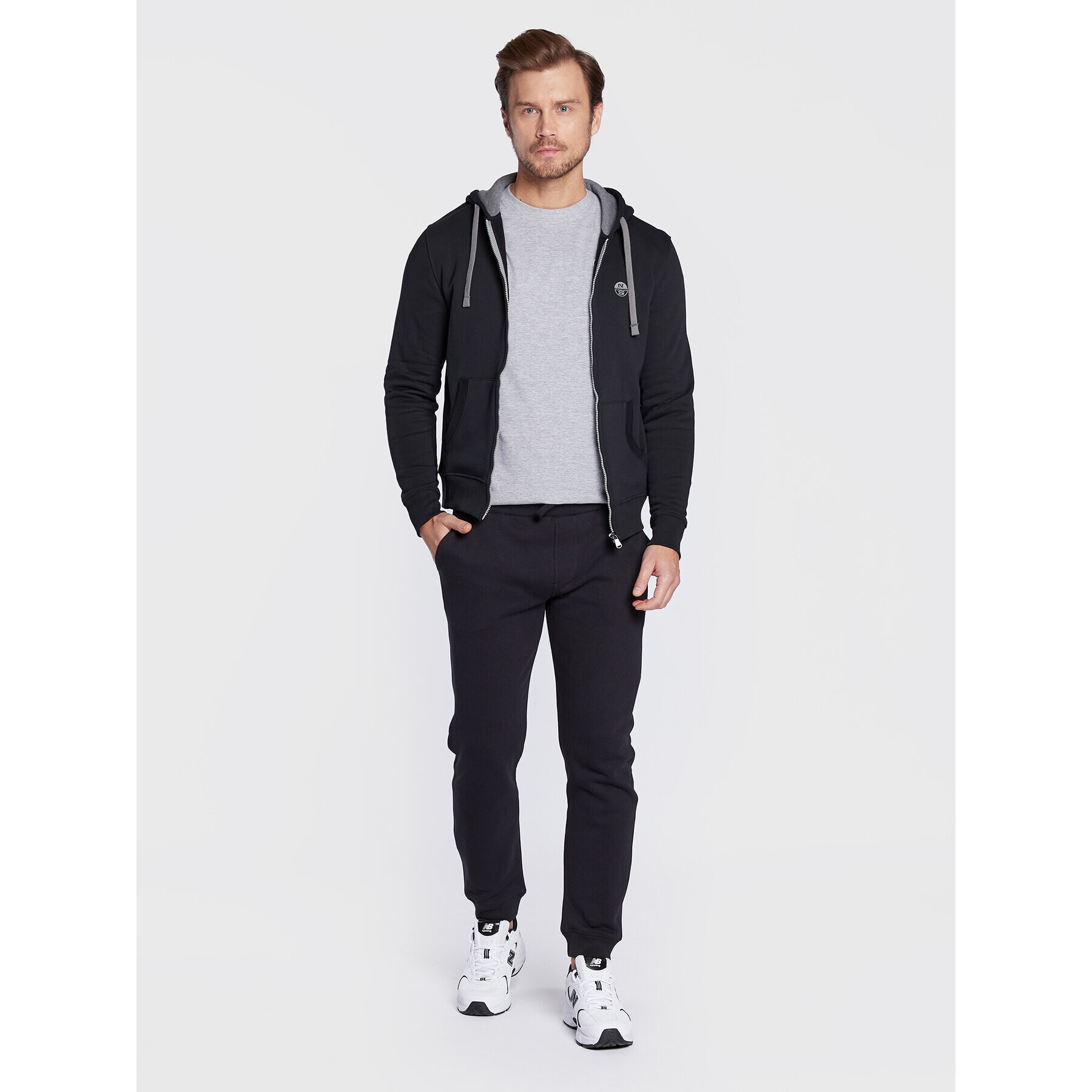 North Sails Суитшърт 691032 Черен Regular Fit - Pepit.bg