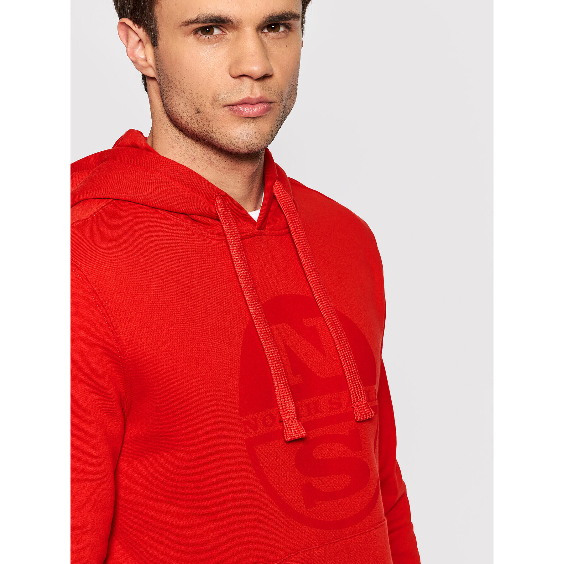 North Sails Суитшърт Fleece 691623 Червен Regular Fit - Pepit.bg