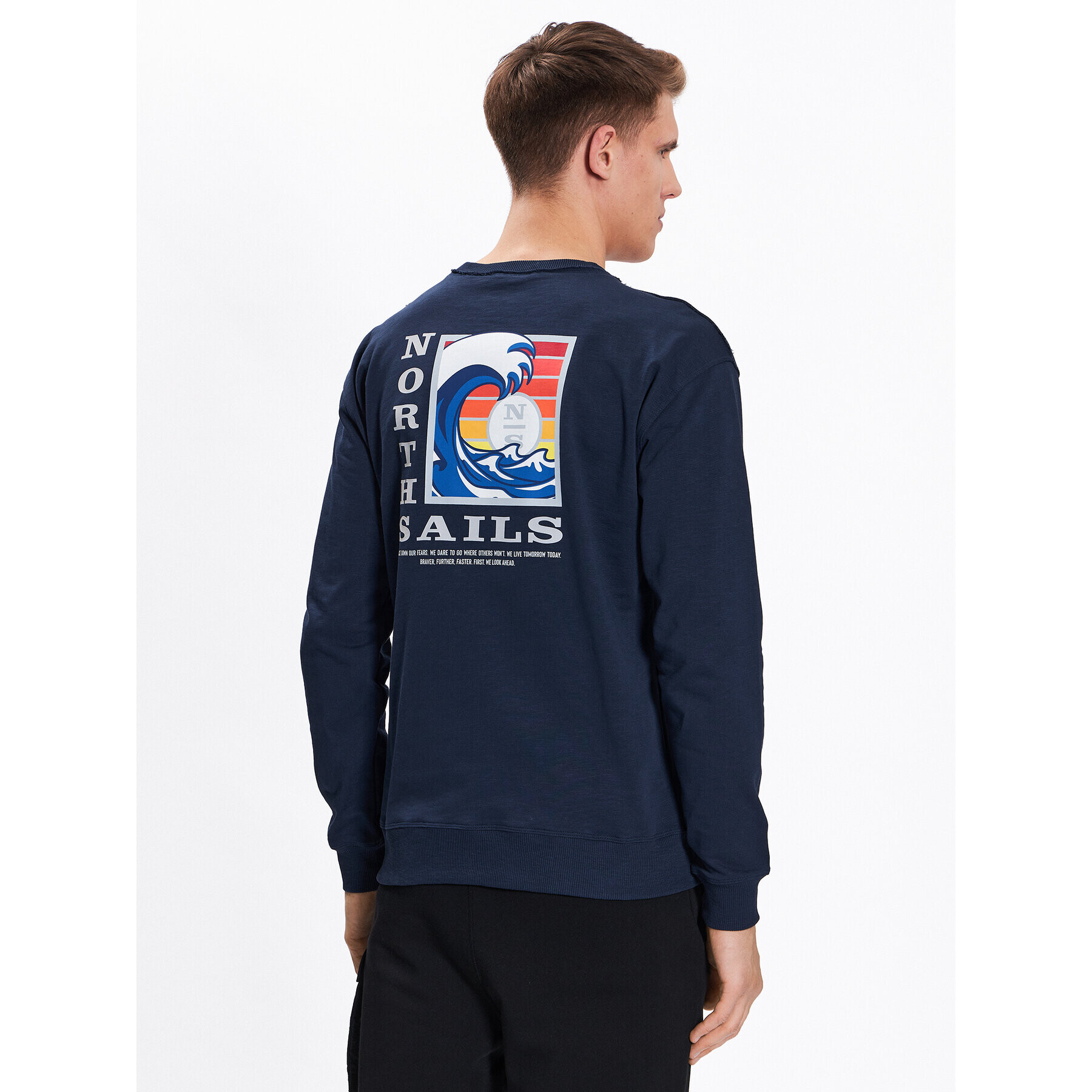 North Sails Суитшърт Graphic 691078 Тъмносин Regular Fit - Pepit.bg