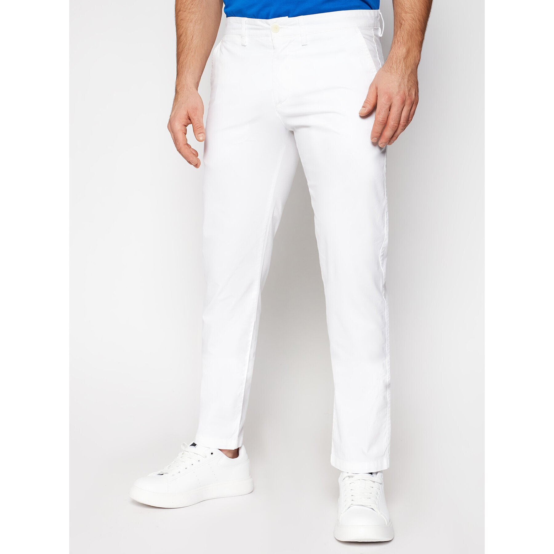 North Sails Чино панталони Chino 672895 Бял Slim Fit - Pepit.bg