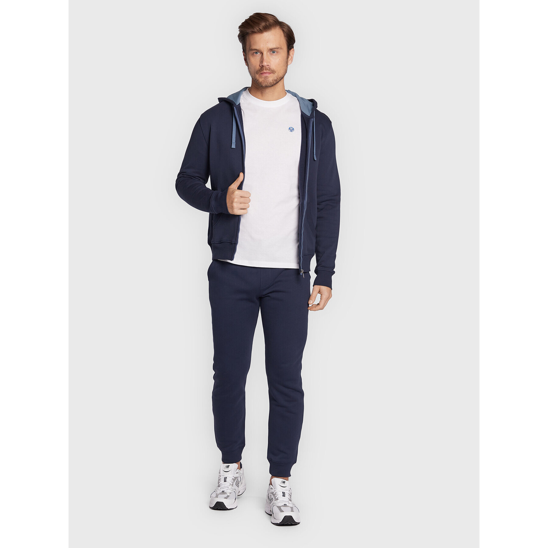 North Sails Тениска с дълъг ръкав 692813 Бял Regular Fit - Pepit.bg