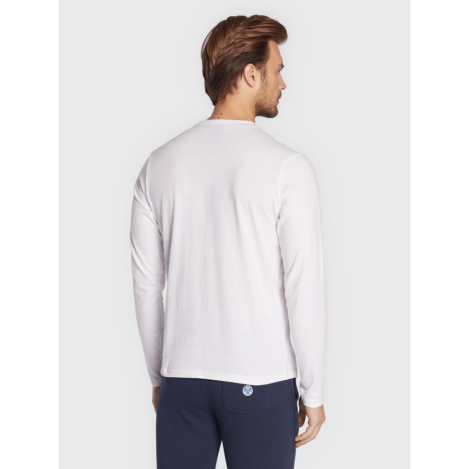 North Sails Тениска с дълъг ръкав 692813 Бял Regular Fit - Pepit.bg