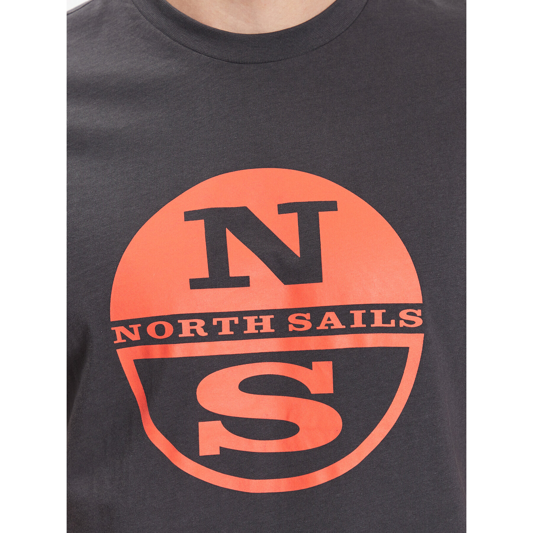 North Sails Тишърт 692837 Сив Regular Fit - Pepit.bg