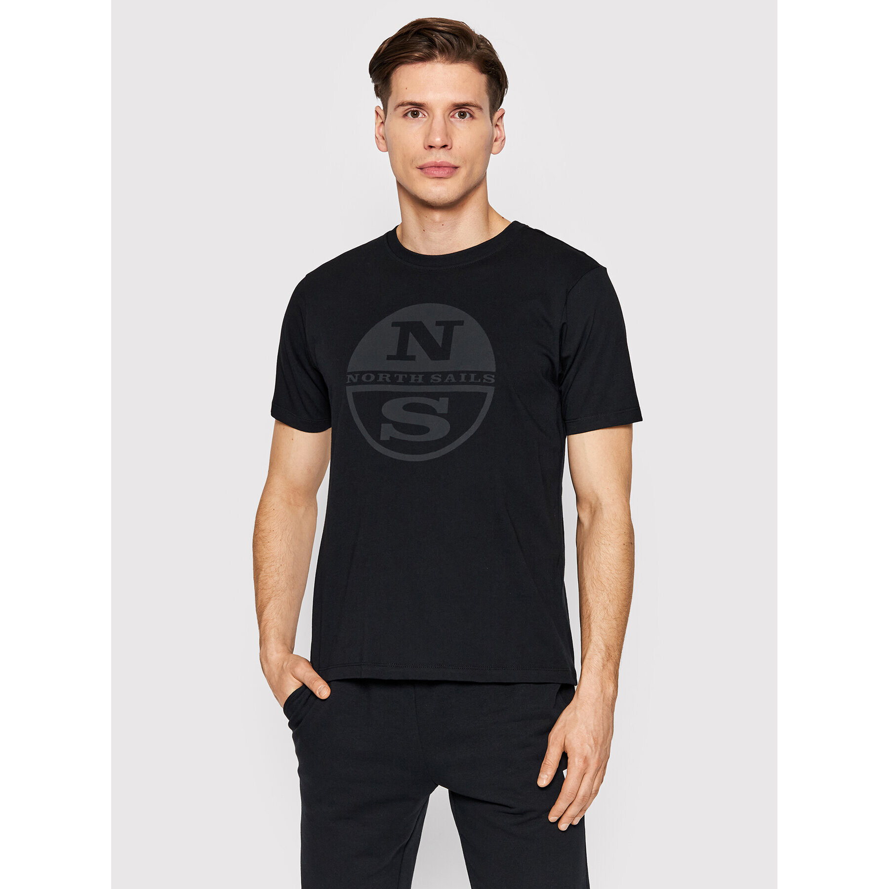 North Sails Тишърт Graphic 692792 Черен Regualr Fit - Pepit.bg