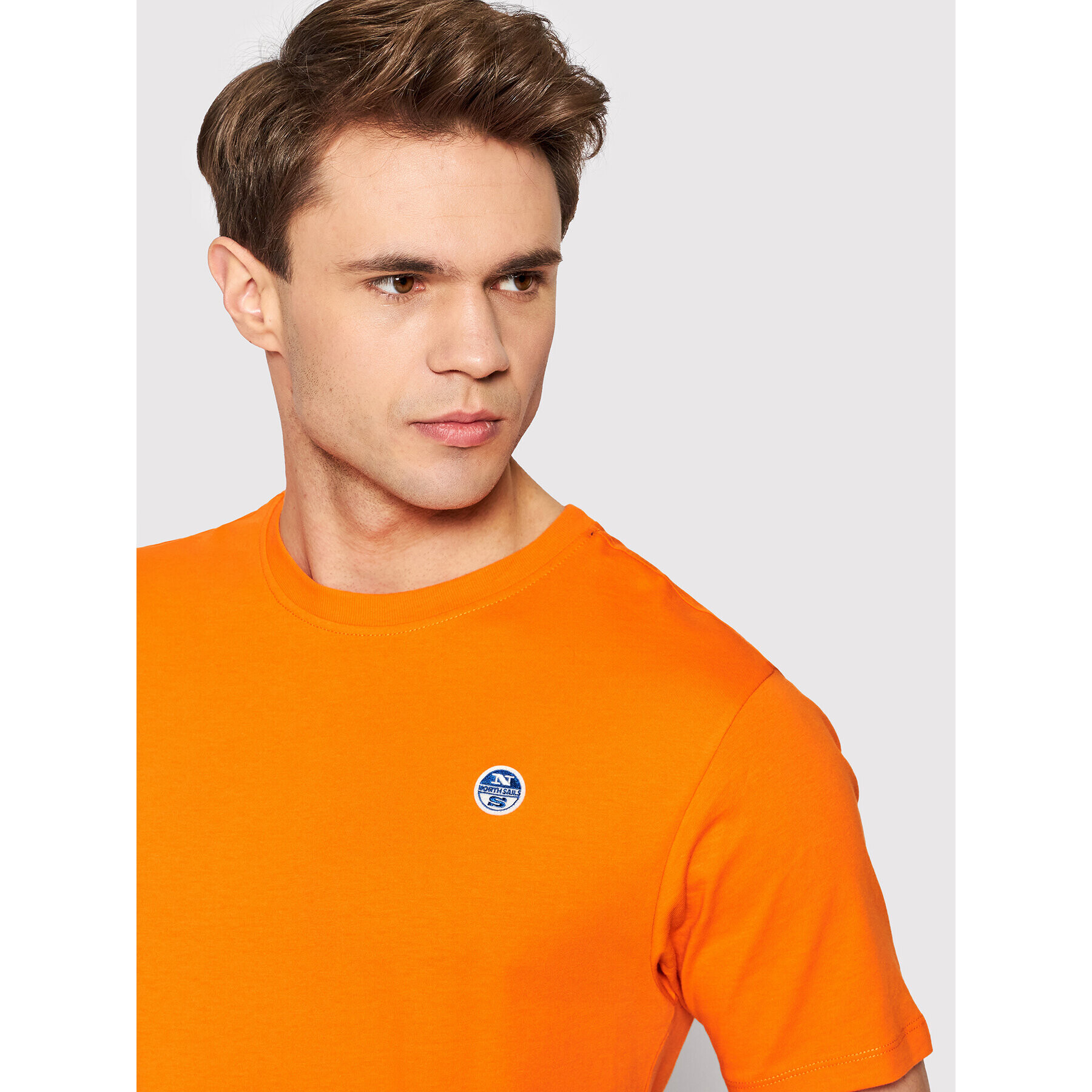 North Sails Тишърт Logo 692791 Оранжев Regular Fit - Pepit.bg