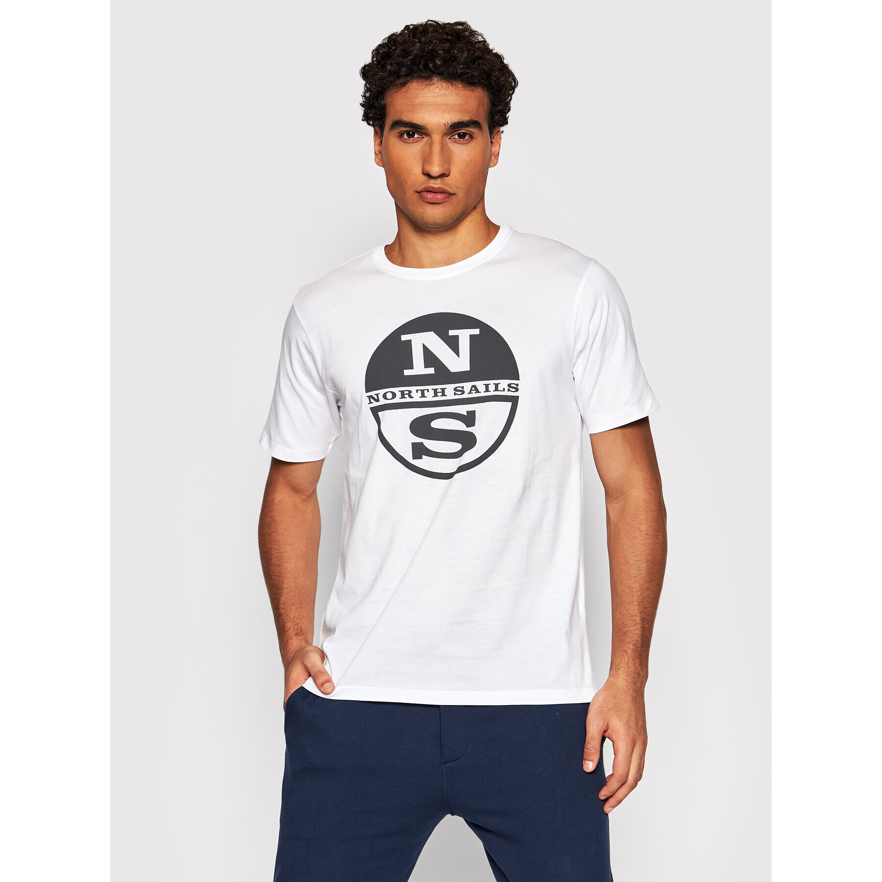 North Sails Тишърт Organic 692752 Бял Regular Fit - Pepit.bg