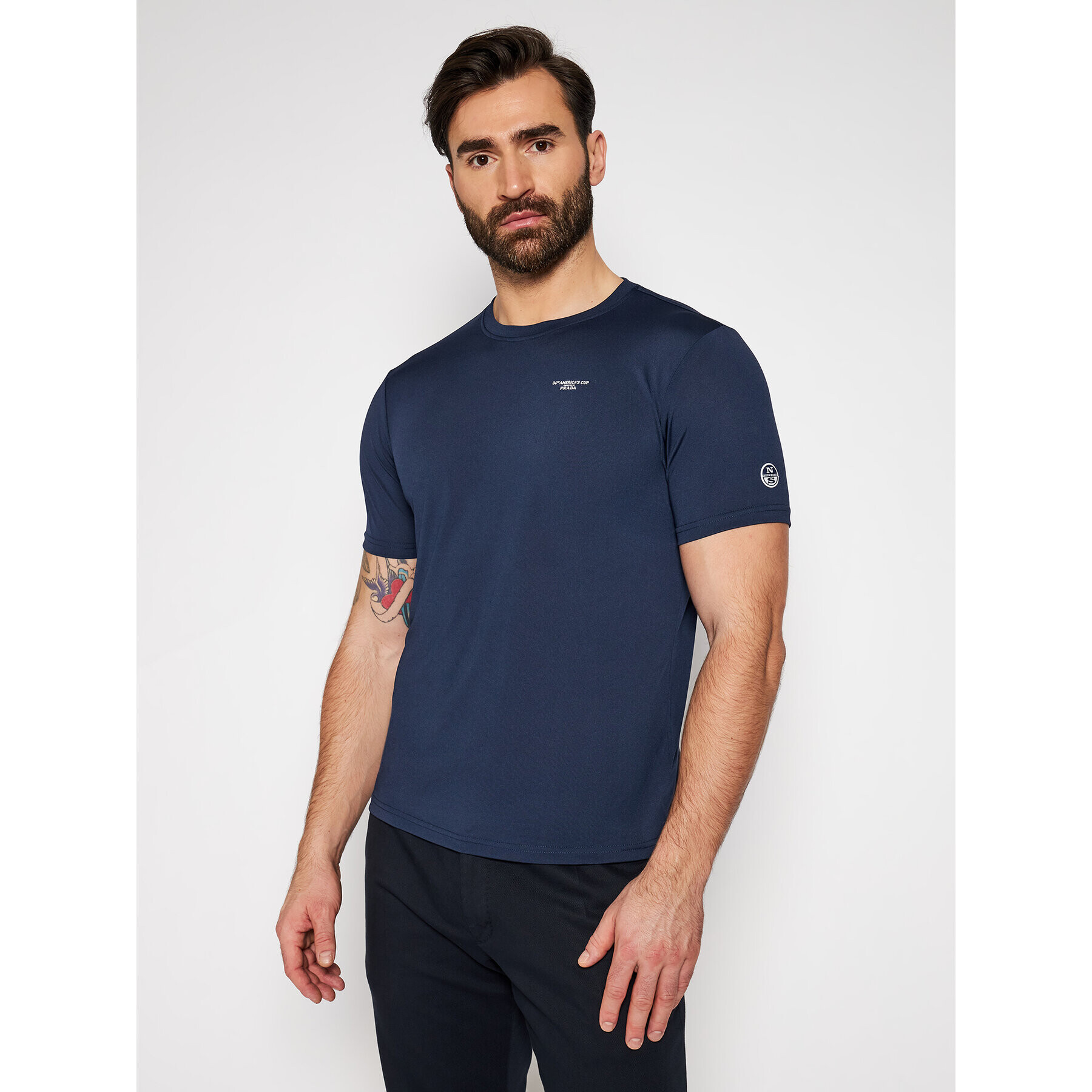 North Sails Тишърт PRADA America's Cup 452307 Тъмносин Regular Fit - Pepit.bg