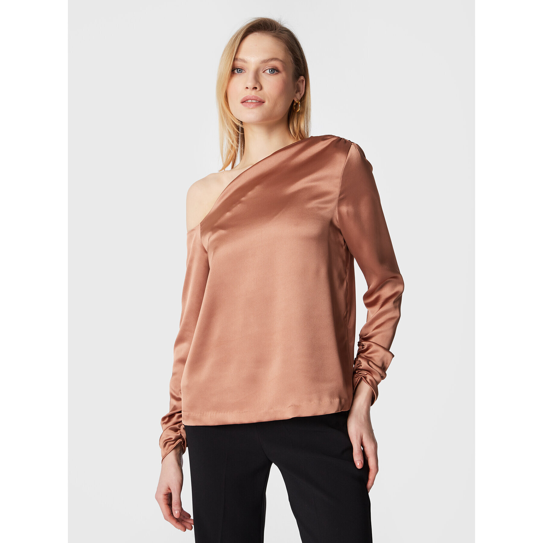 Notes Du Nord Блуза Frances 13010 Кафяв Regular Fit - Pepit.bg