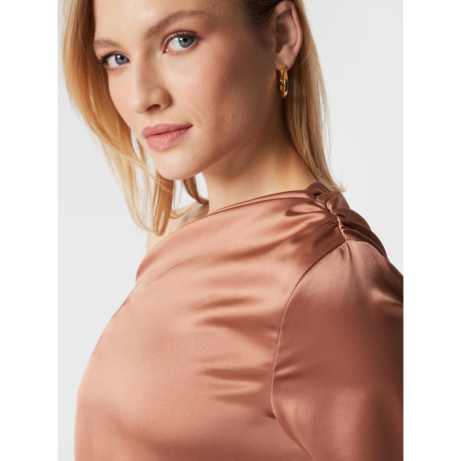 Notes Du Nord Блуза Frances 13010 Кафяв Regular Fit - Pepit.bg
