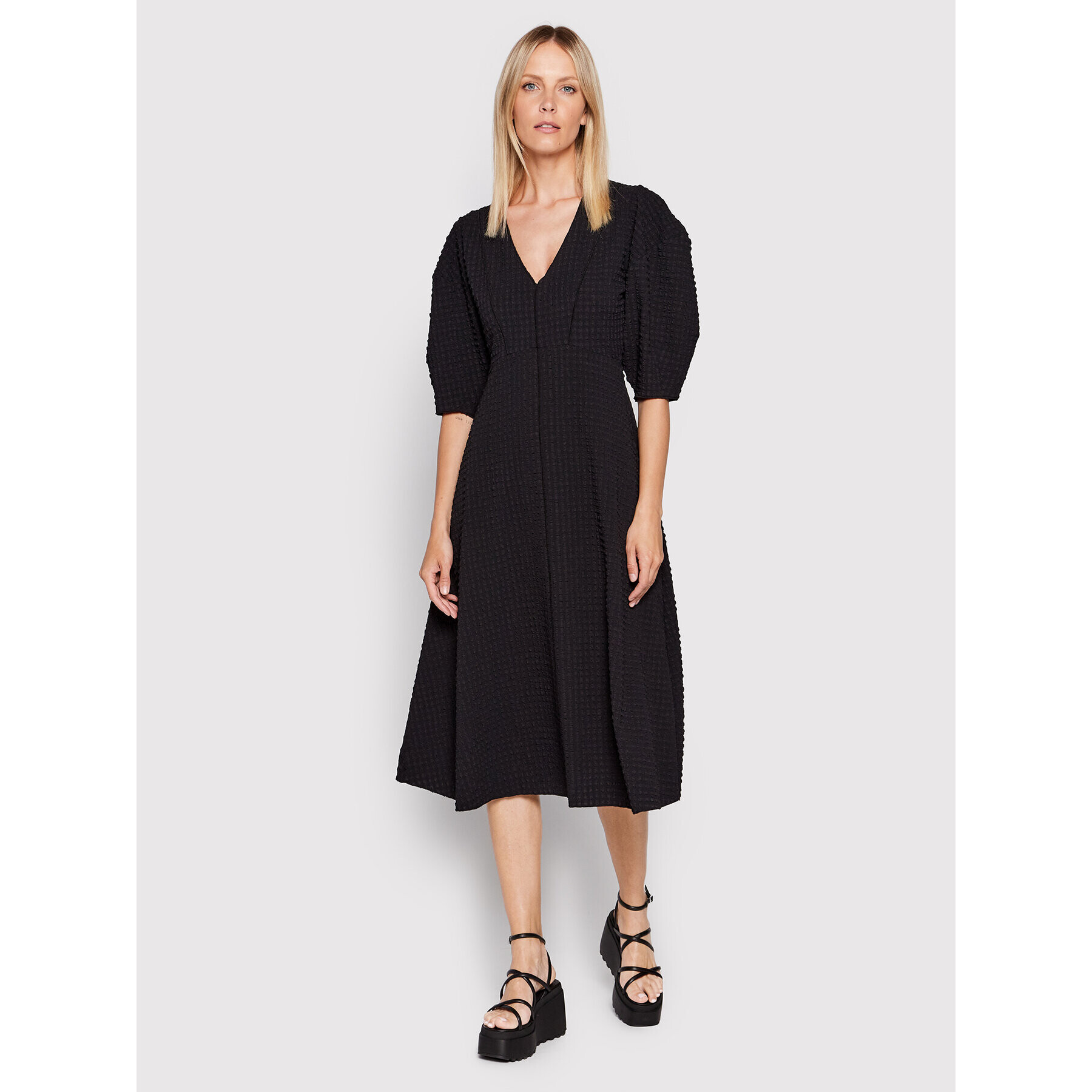 Notes Du Nord Ежедневна рокля Darcy 12753 Черен Regular Fit - Pepit.bg