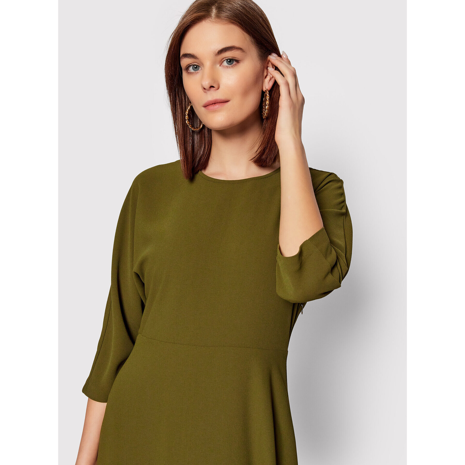 Notes Du Nord Ежедневна рокля Oliana 12483 Зелен Regular Fit - Pepit.bg