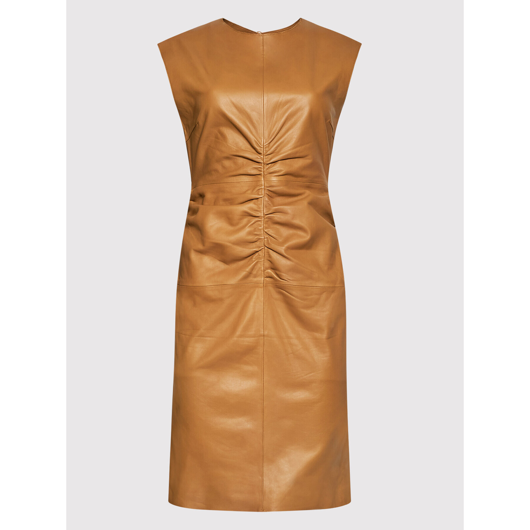 Notes Du Nord Кожена рокля Chia 12599 Кафяв Regular Fit - Pepit.bg