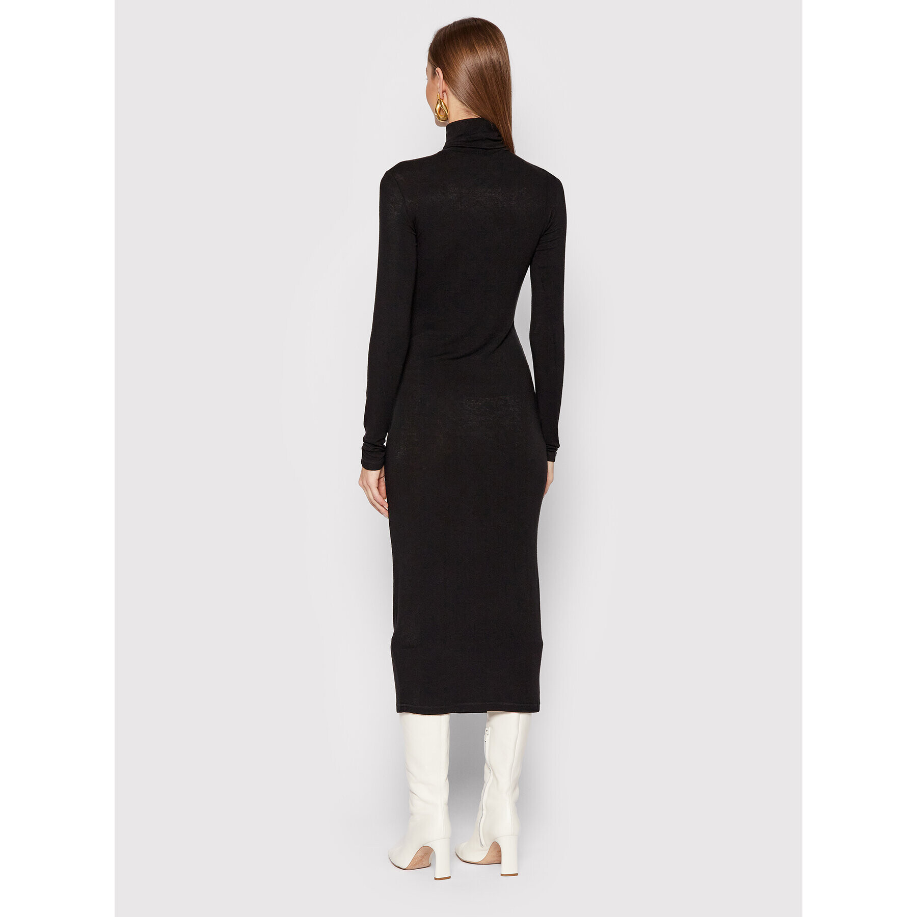 Notes Du Nord Плетена рокля Bea 12547 Черен Slim Fit - Pepit.bg