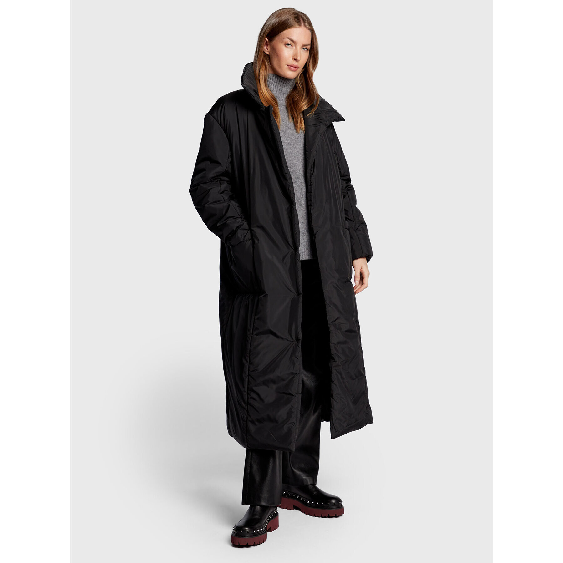 Notes Du Nord Пухено яке Emilia 12797 Черен Regular Fit - Pepit.bg