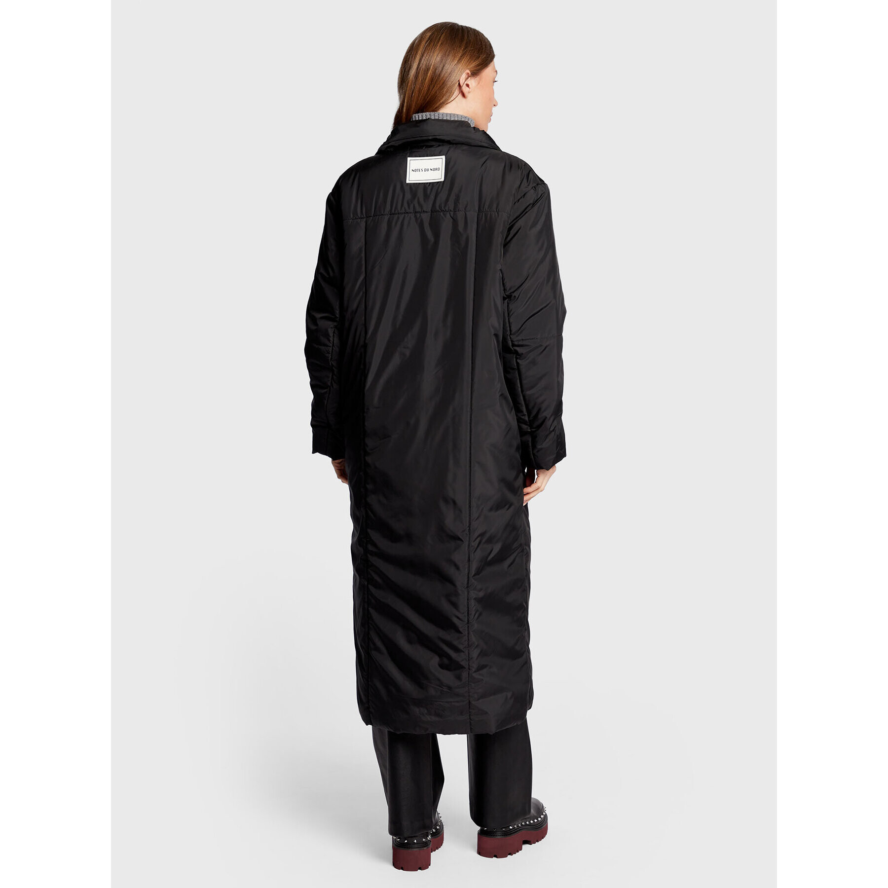 Notes Du Nord Пухено яке Emilia 12797 Черен Regular Fit - Pepit.bg