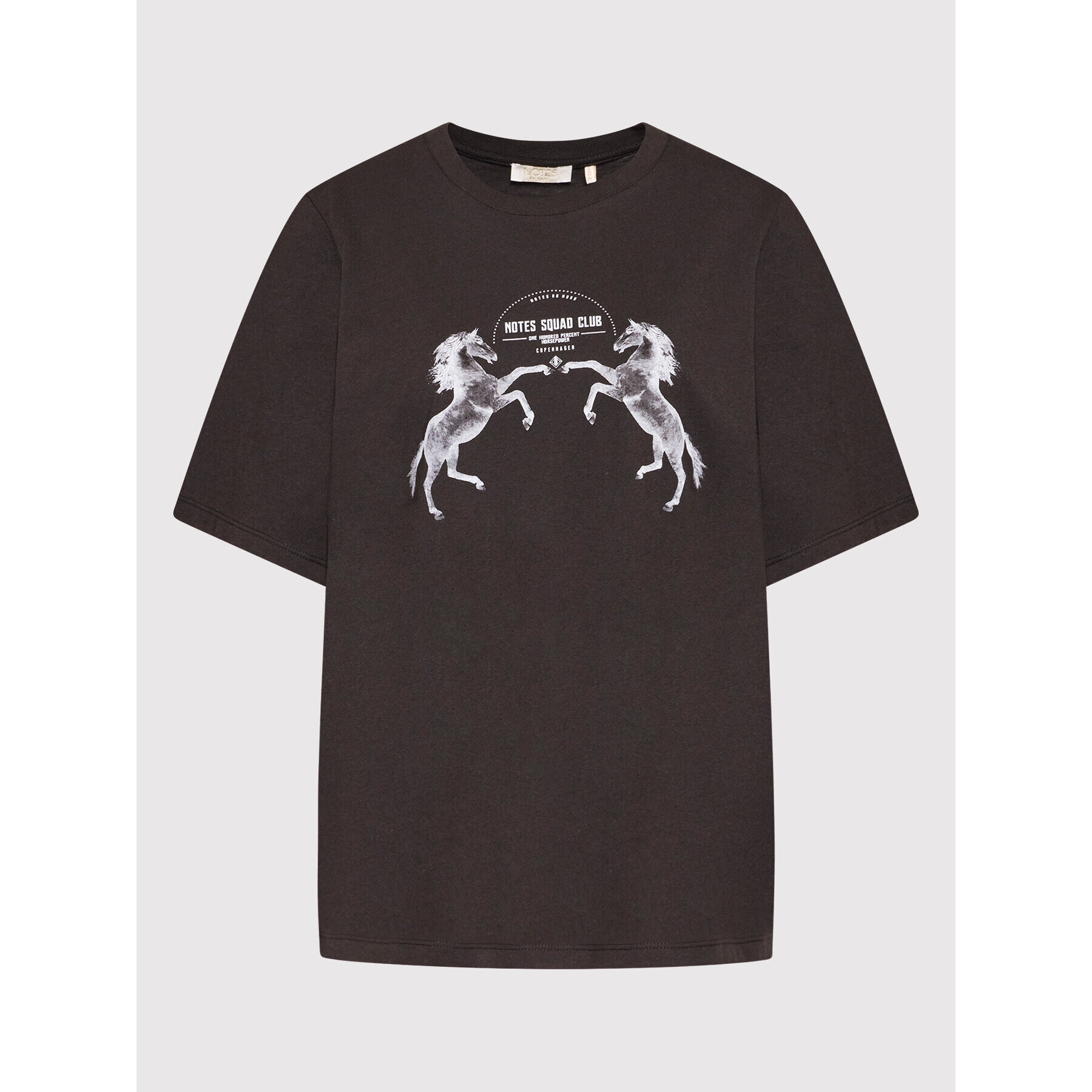 Notes Du Nord Тишърт Baxton 12549 Черен Regular Fit - Pepit.bg