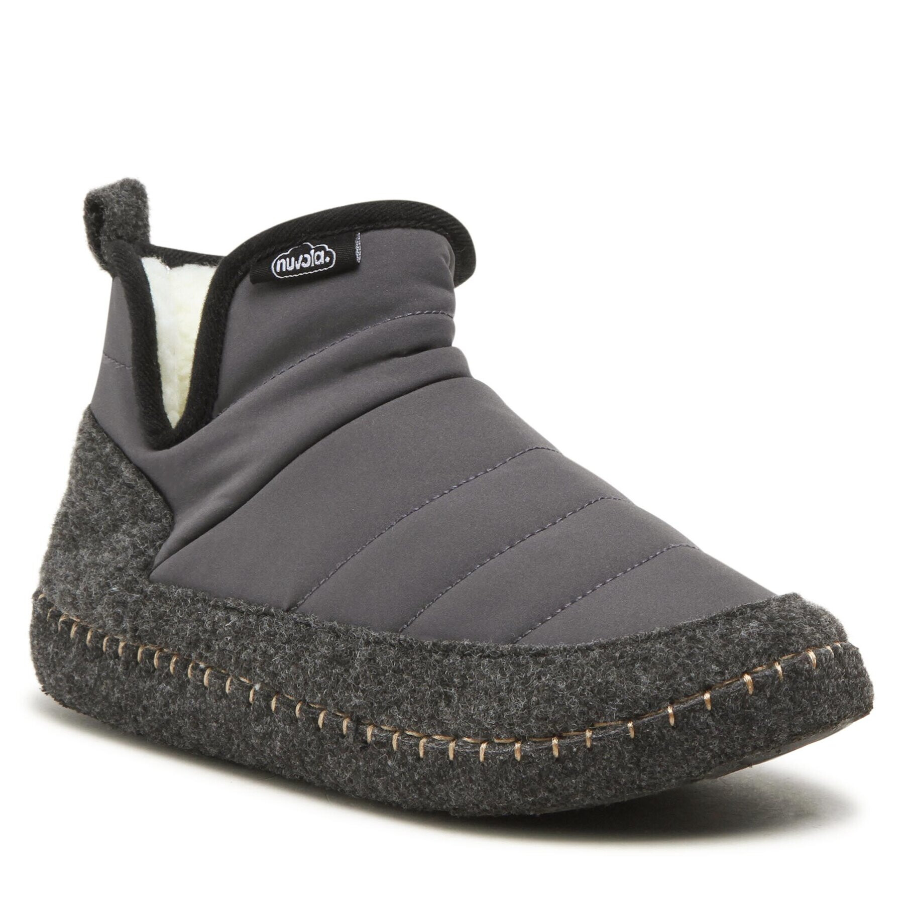 Nuvola Пантофи Boot New Wool UNBOW685 Сив - Pepit.bg