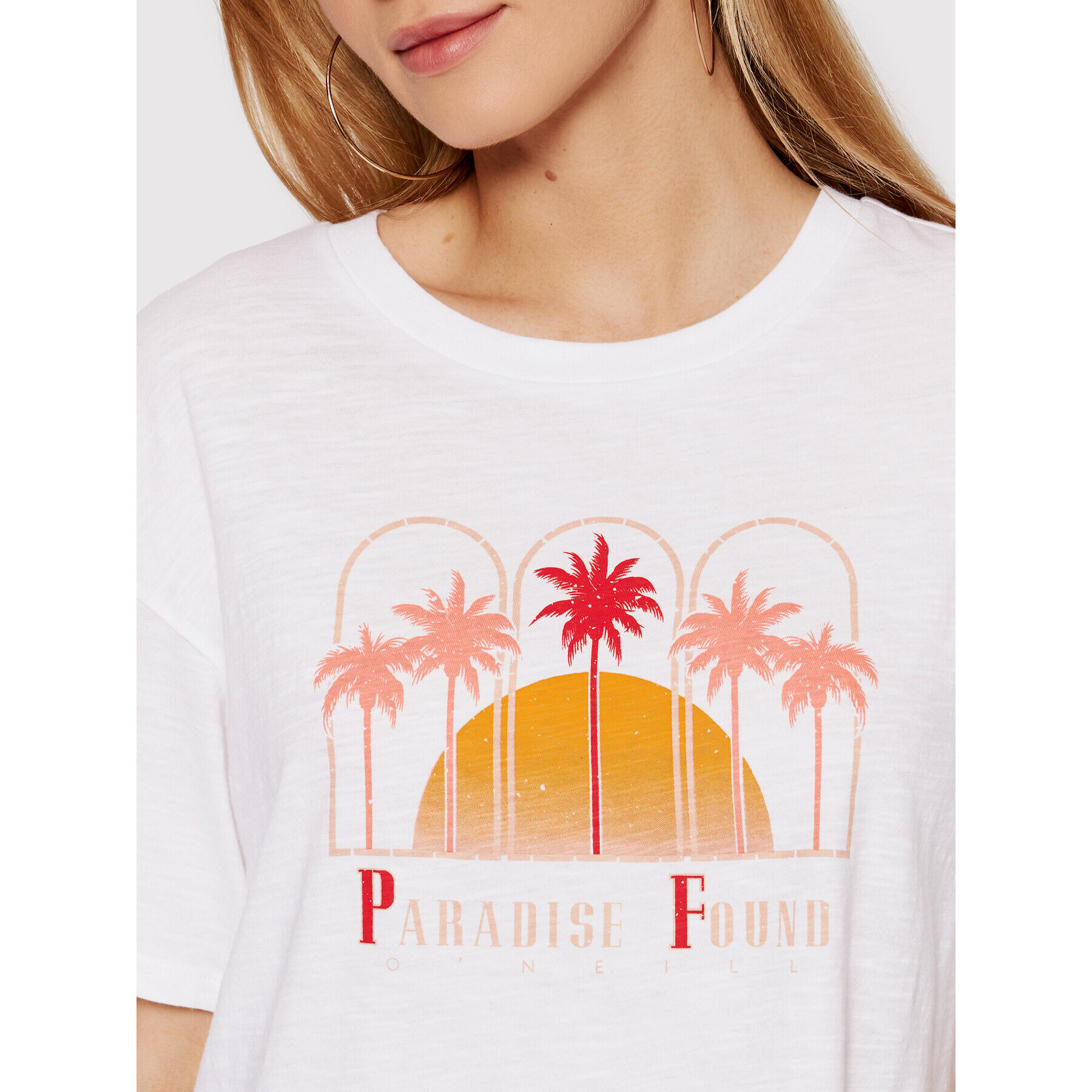 O'Neill Тишърт Paradise 1850013 Бял Relaxed Fit - Pepit.bg