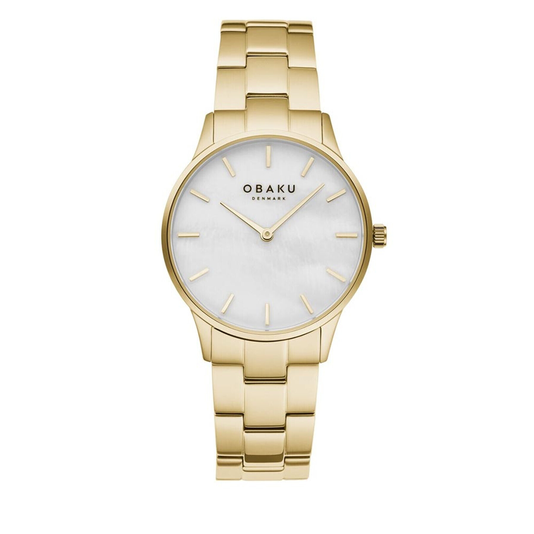 Obaku Часовник Lyng Lille V247LXGWSG Златист - Pepit.bg