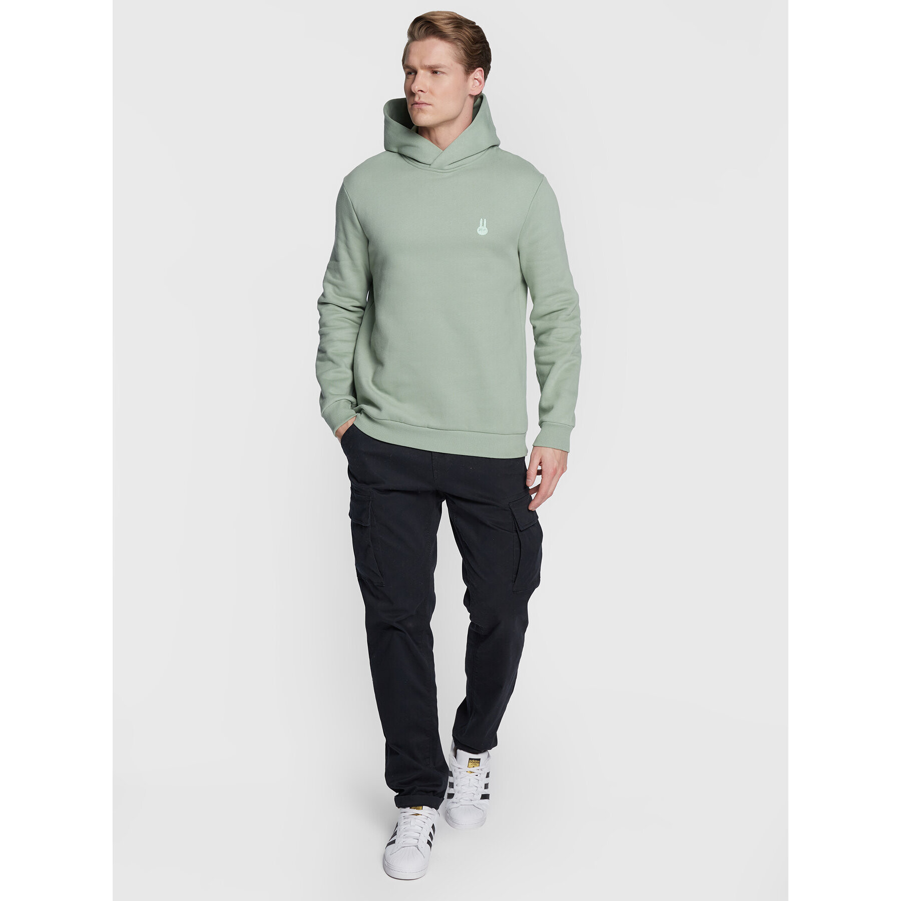 OCAY Суитшърт 22-313023 Зелен Regular Fit - Pepit.bg