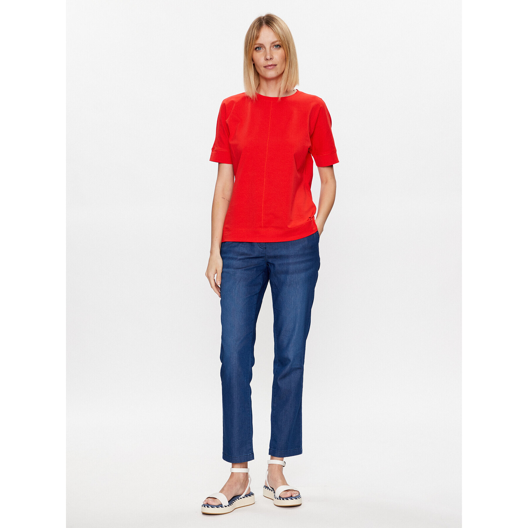 Olsen Блуза 11104490 Червен Regular Fit - Pepit.bg