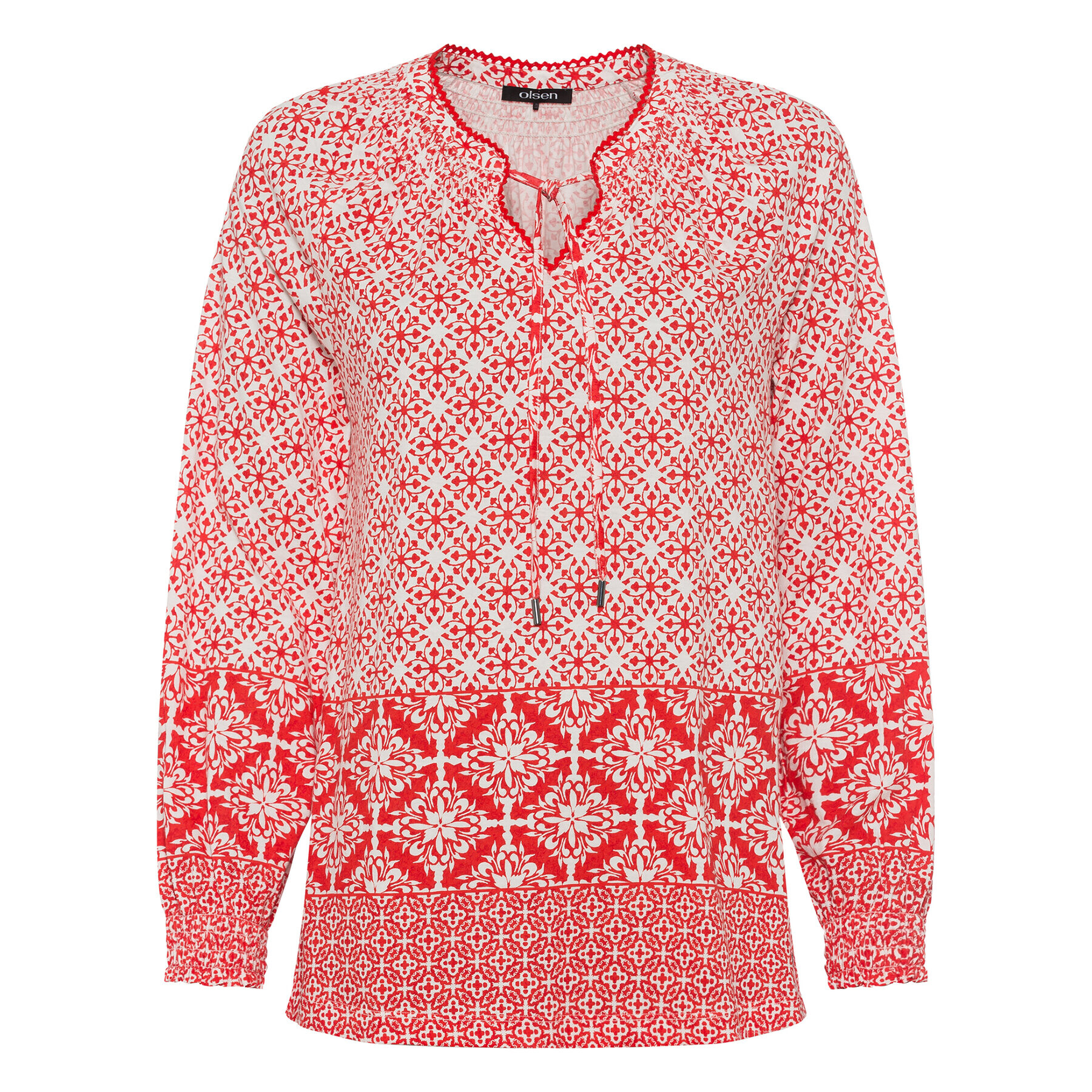Olsen Блуза 11104509 Червен Regular Fit - Pepit.bg