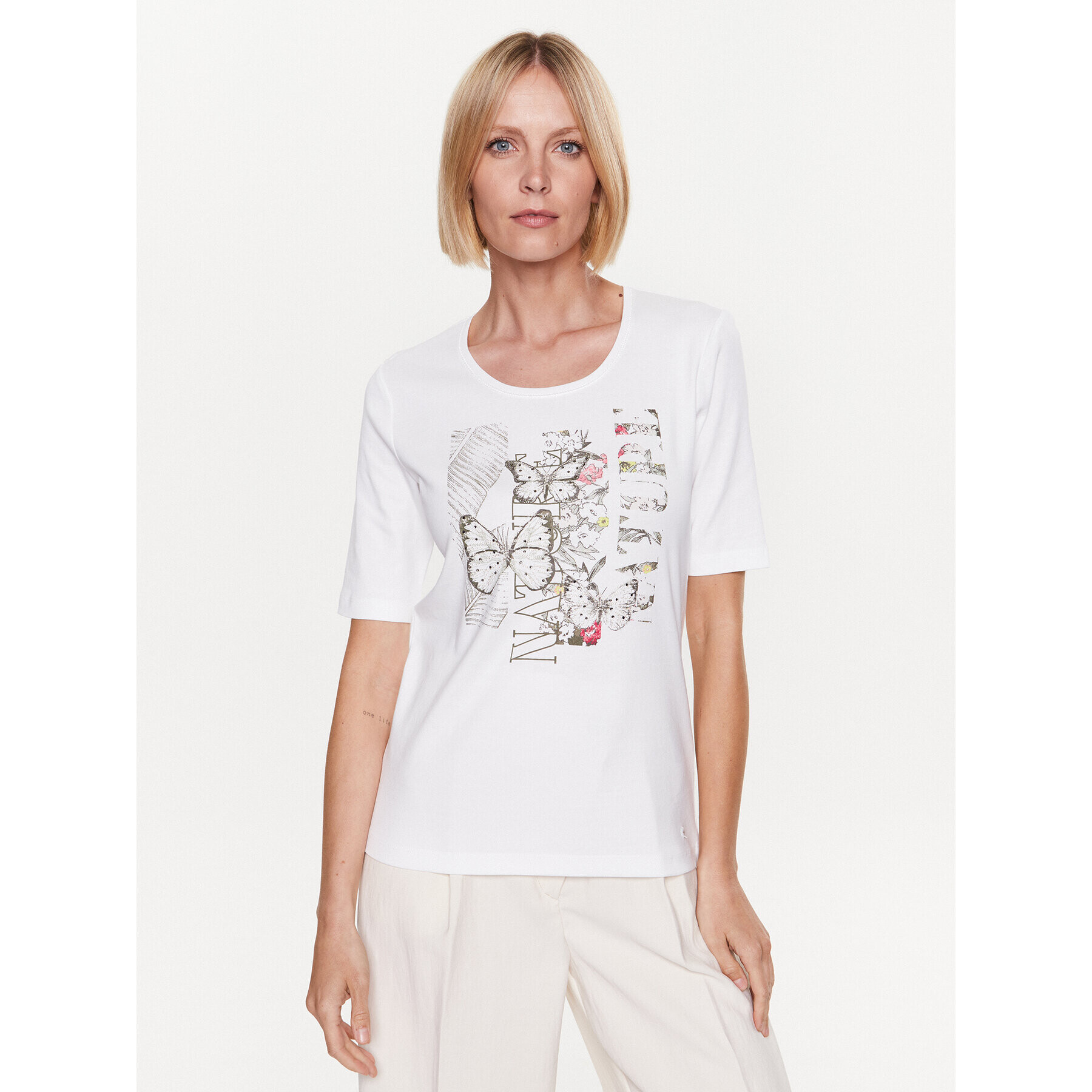 Olsen Блуза 11104515 Бял Regular Fit - Pepit.bg