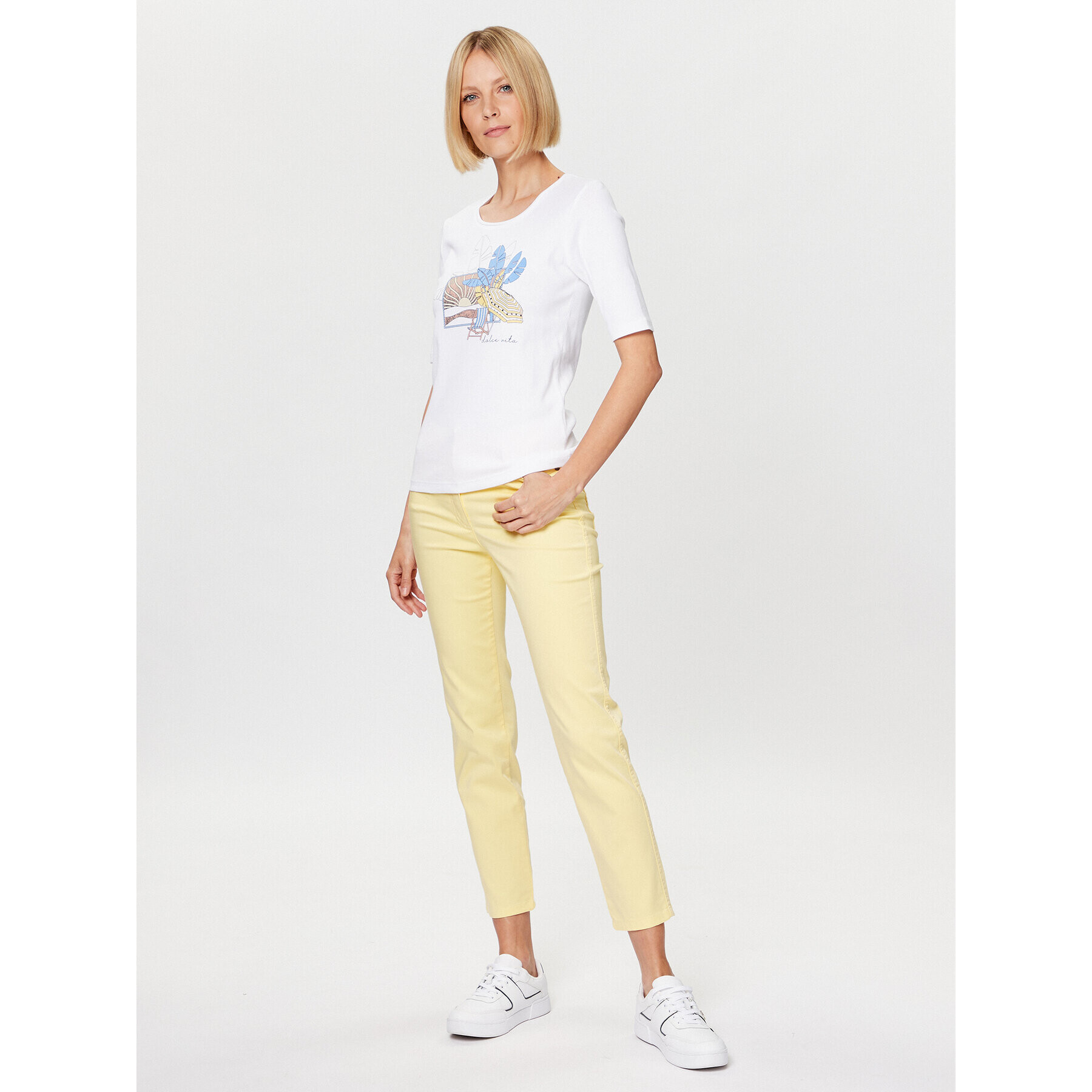 Olsen Блуза 11104528 Бял Regular Fit - Pepit.bg