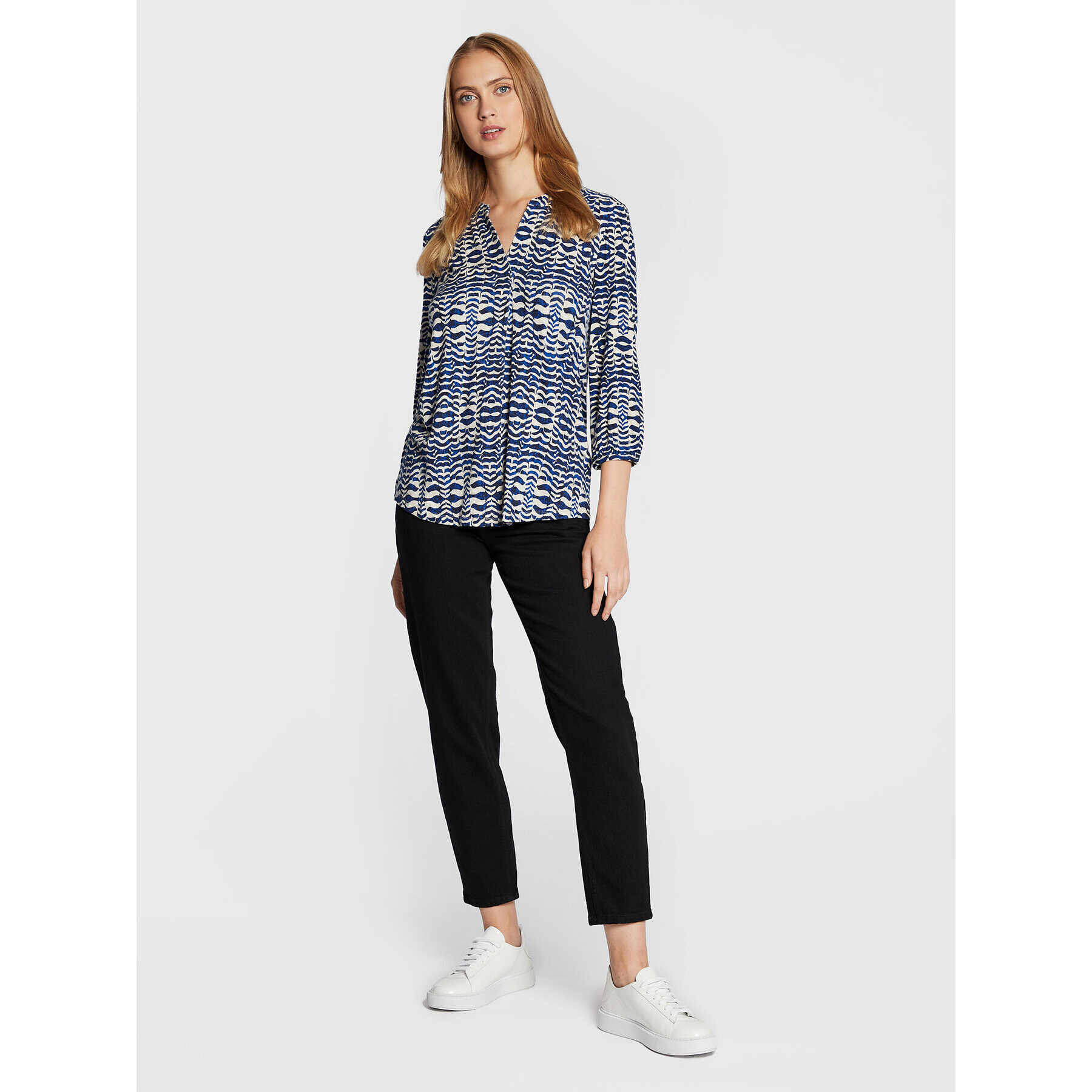 Olsen Блуза Amy 11104349 Син Relaxed Fit - Pepit.bg