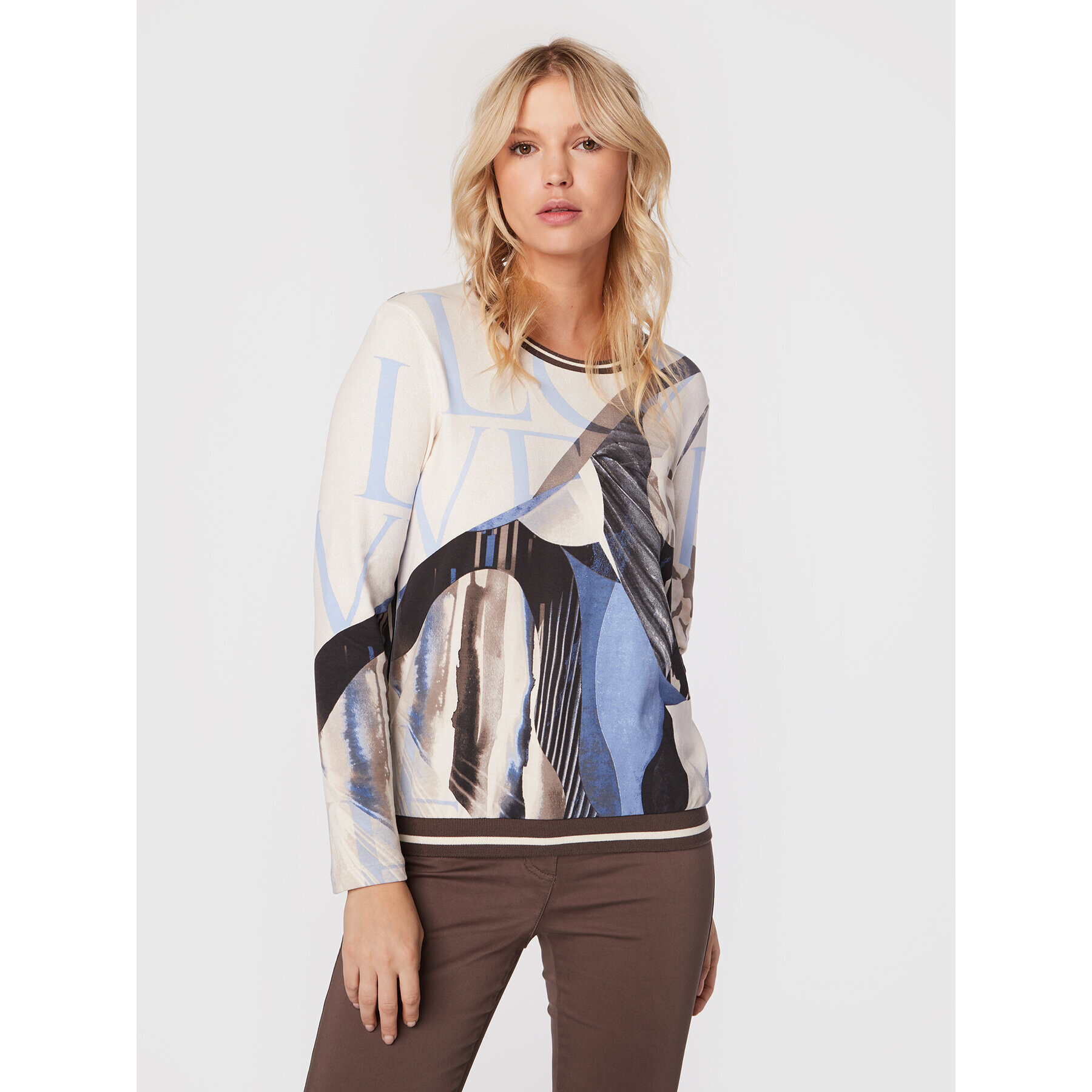 Olsen Блуза Clara 11104362 Екрю Relaxed Fit - Pepit.bg