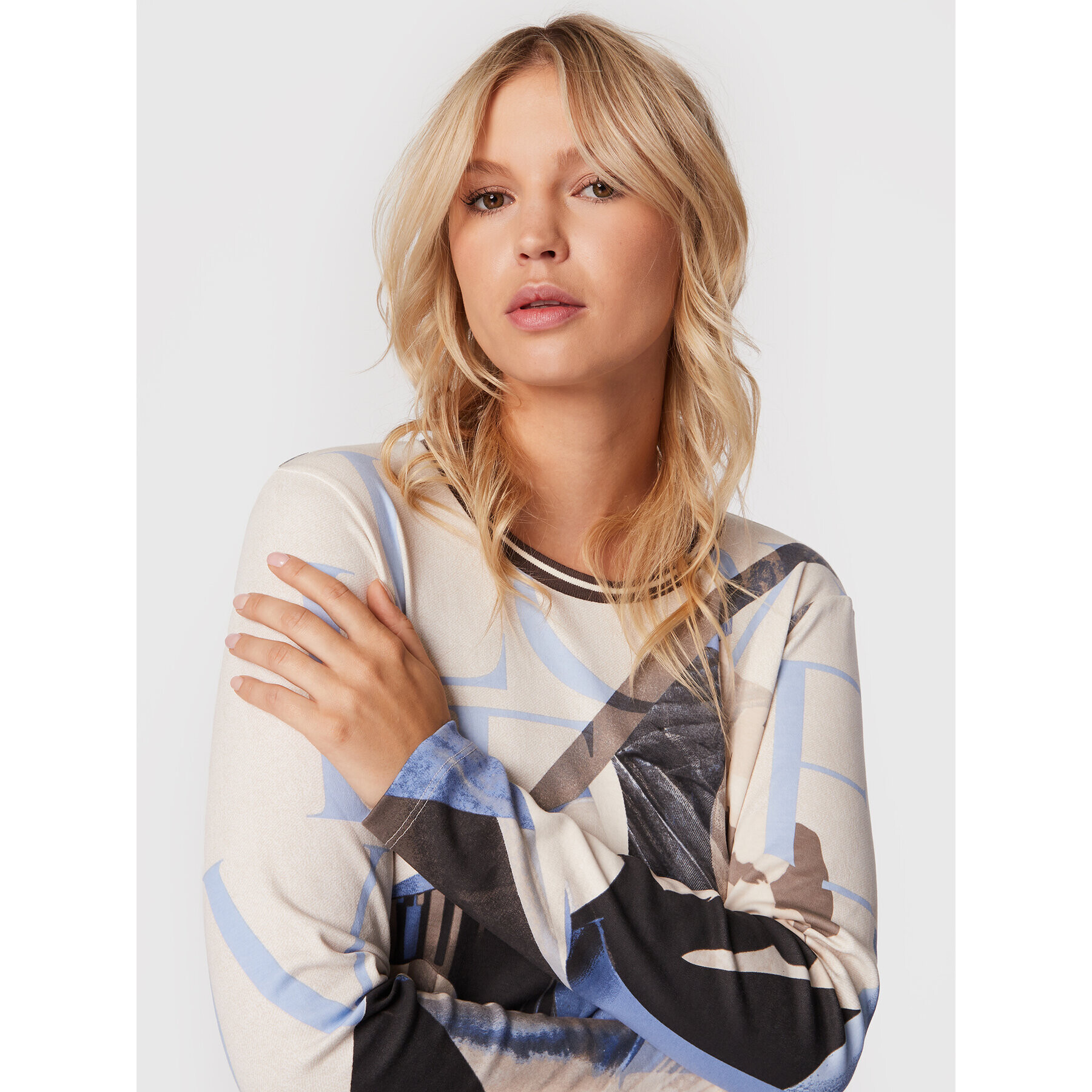 Olsen Блуза Clara 11104362 Екрю Relaxed Fit - Pepit.bg