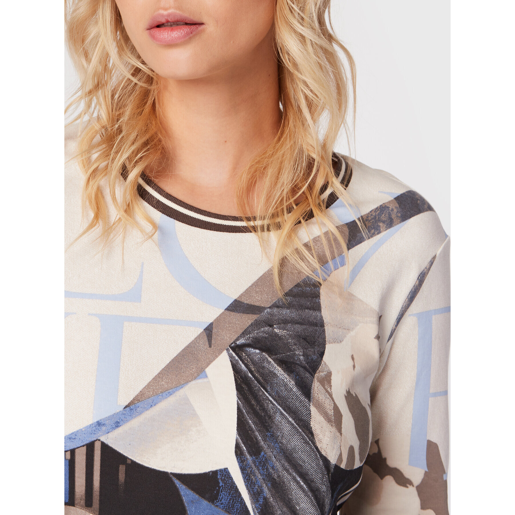 Olsen Блуза Clara 11104362 Екрю Relaxed Fit - Pepit.bg