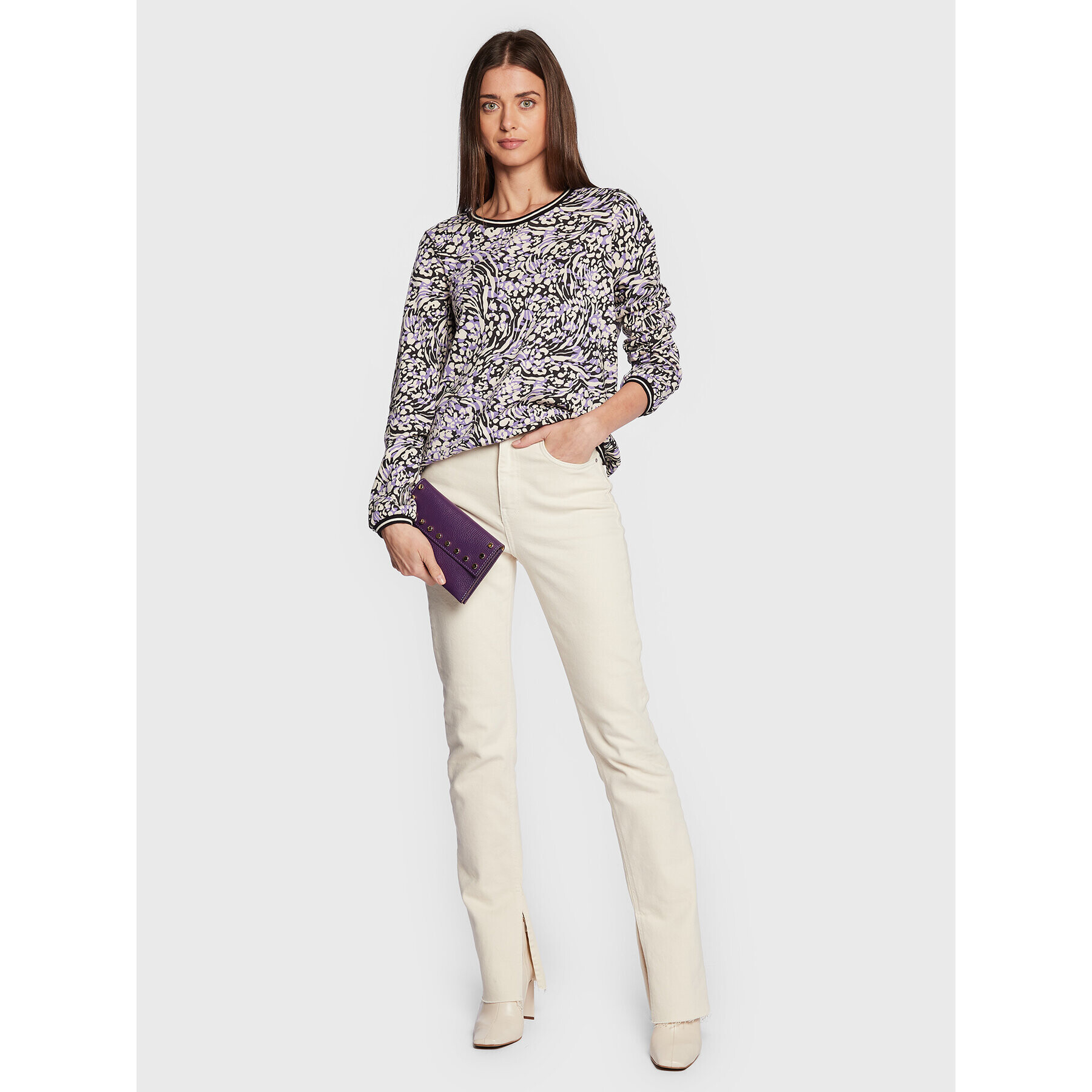 Olsen Блуза Clara 11104417 Виолетов Relaxed Fit - Pepit.bg