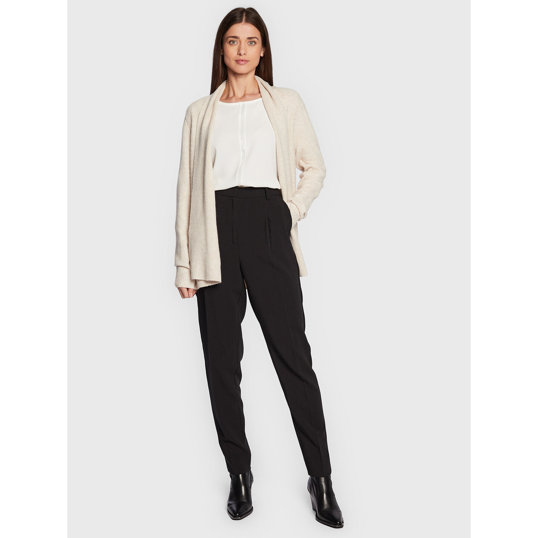 Olsen Блуза Cosima 11104420 Бял Relaxed Fit - Pepit.bg