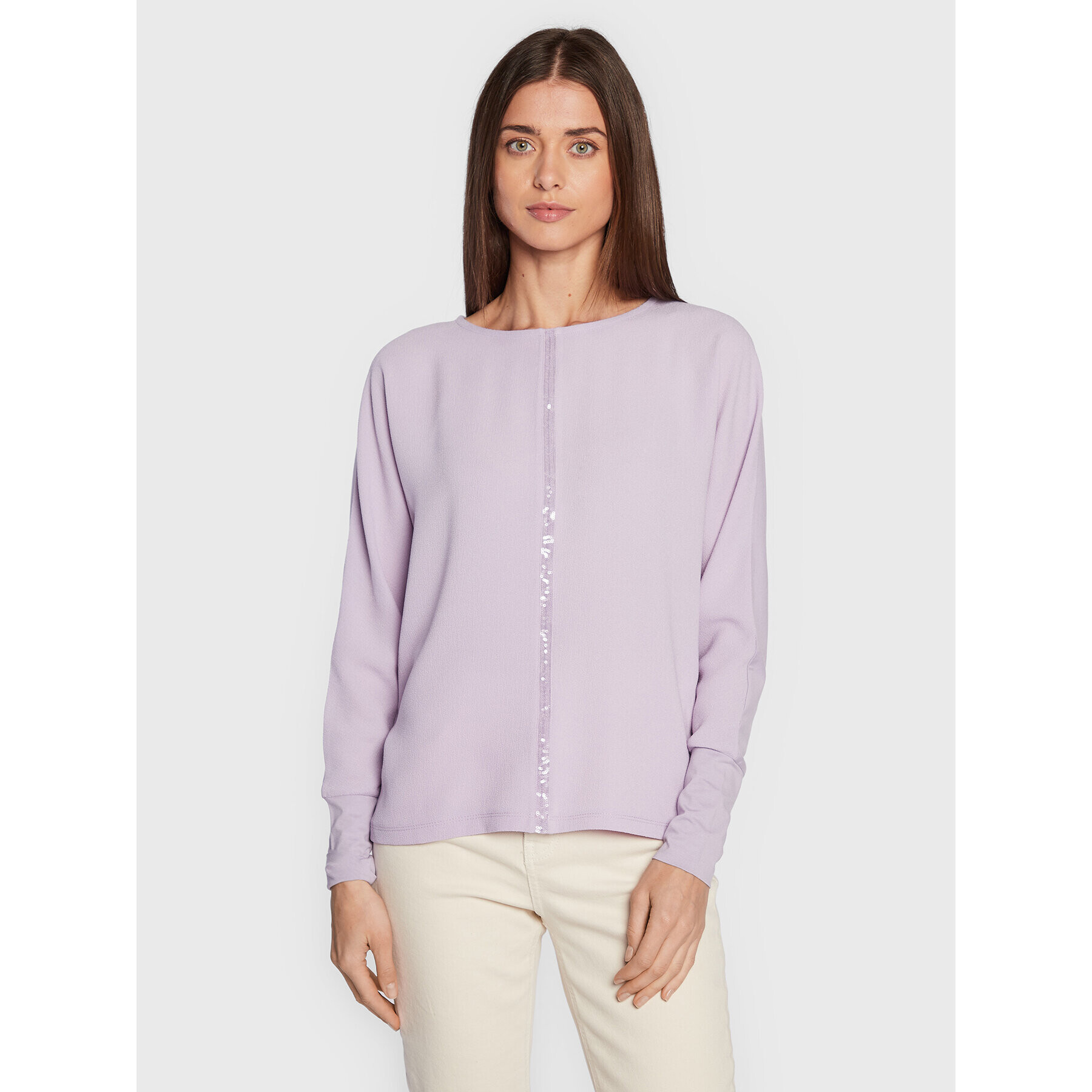 Olsen Блуза Cosima 11104420 Виолетов Relaxed Fit - Pepit.bg