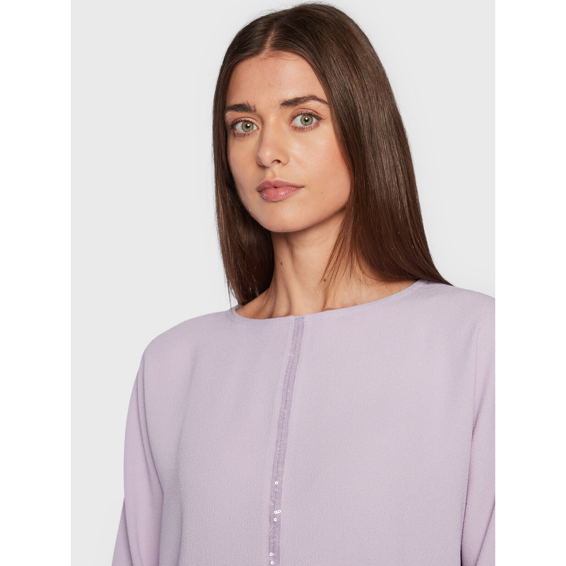 Olsen Блуза Cosima 11104420 Виолетов Relaxed Fit - Pepit.bg