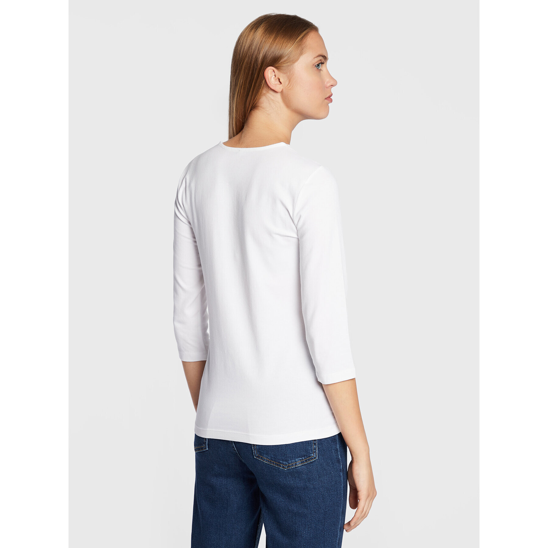 Olsen Блуза Edda 11100255 Бял Shaped Fit - Pepit.bg