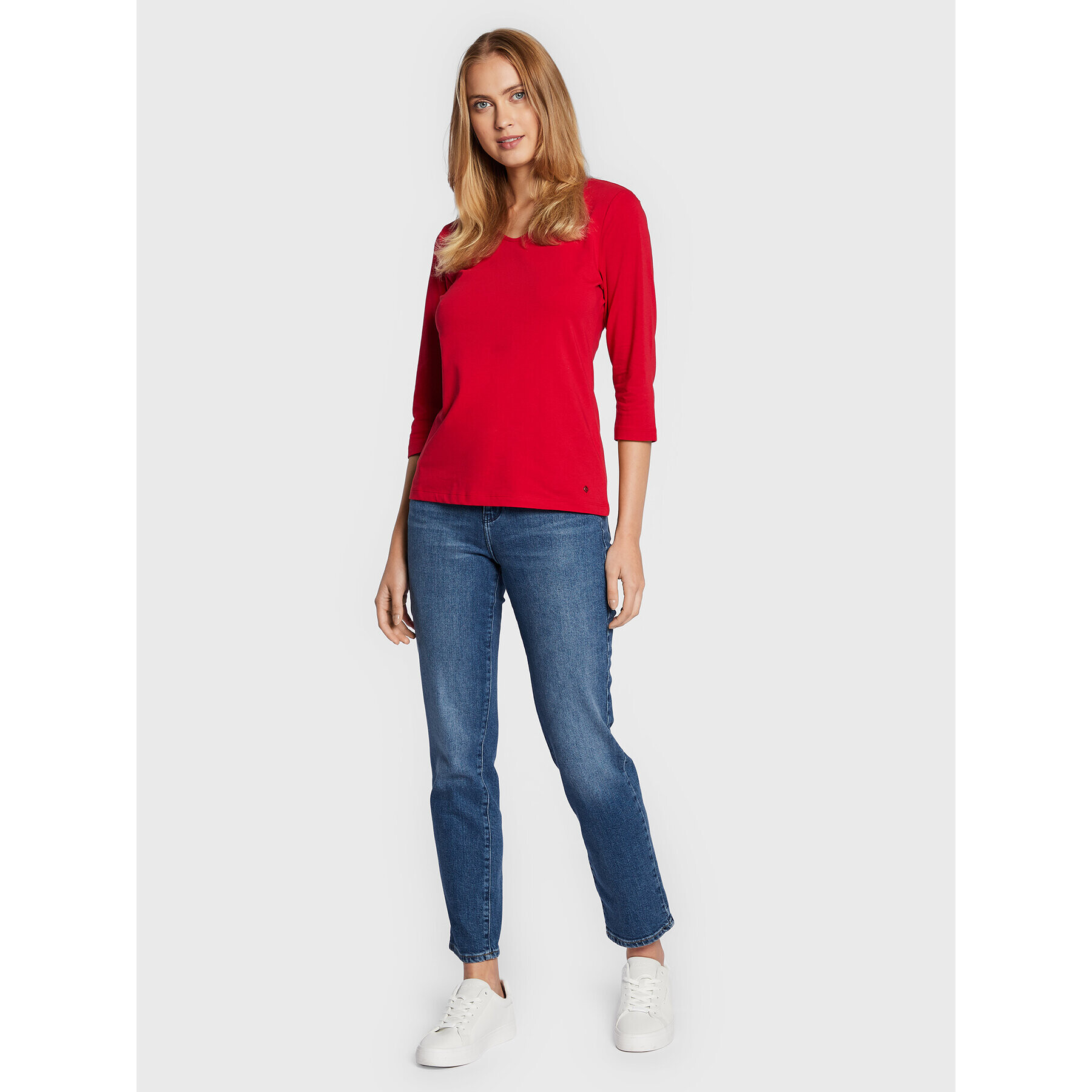 Olsen Блуза Edda 11100755 Червен Shaped Fit - Pepit.bg