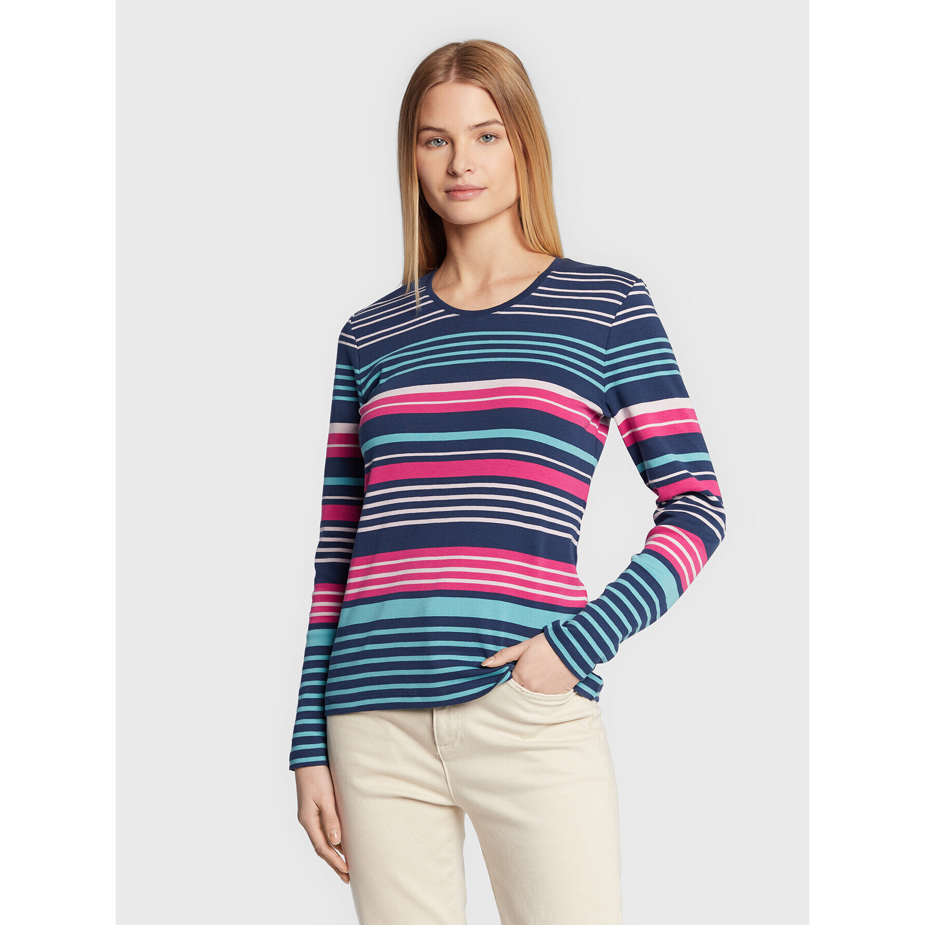 Olsen Блуза Edda 11104387 Тъмносин Regular Fit - Pepit.bg