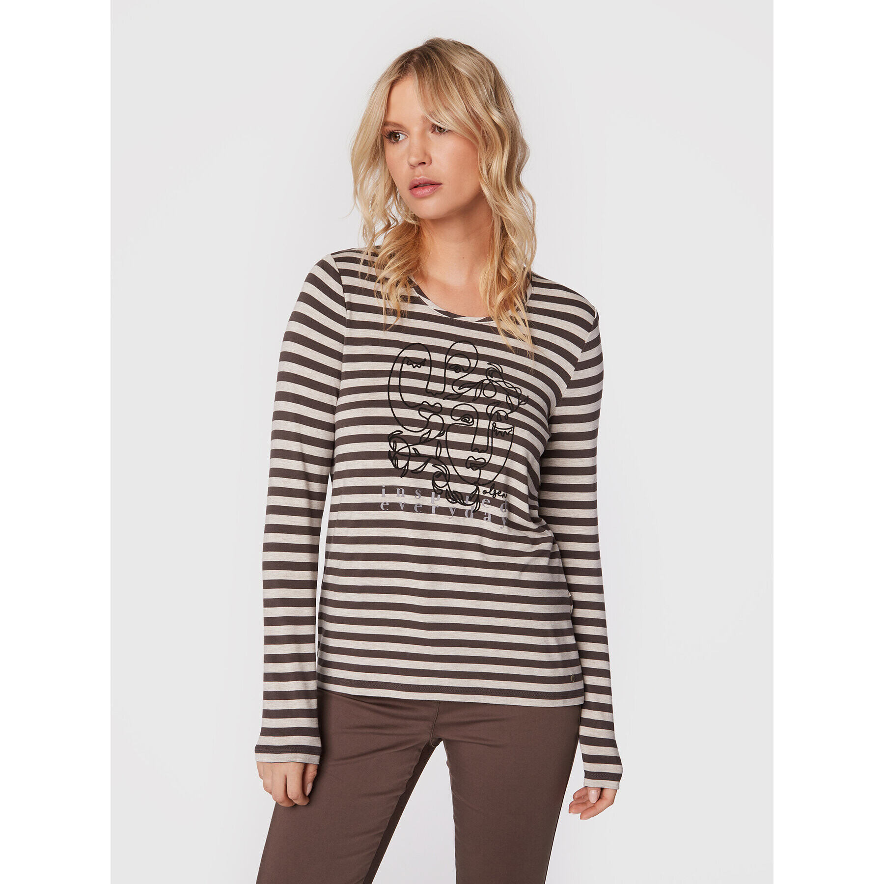 Olsen Блуза Hannah 11104364 Бежов Regular Fit - Pepit.bg