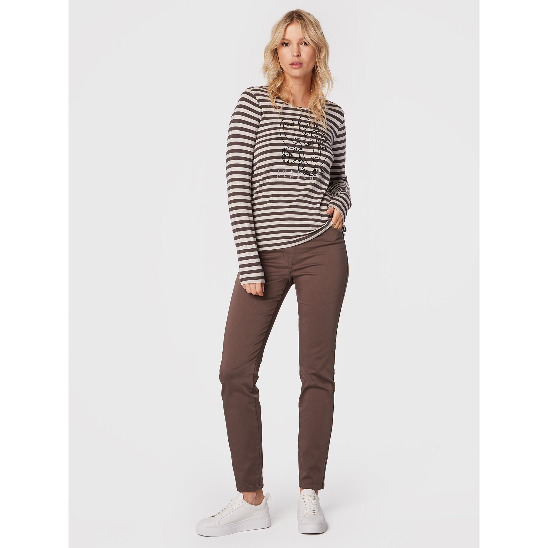 Olsen Блуза Hannah 11104364 Бежов Regular Fit - Pepit.bg